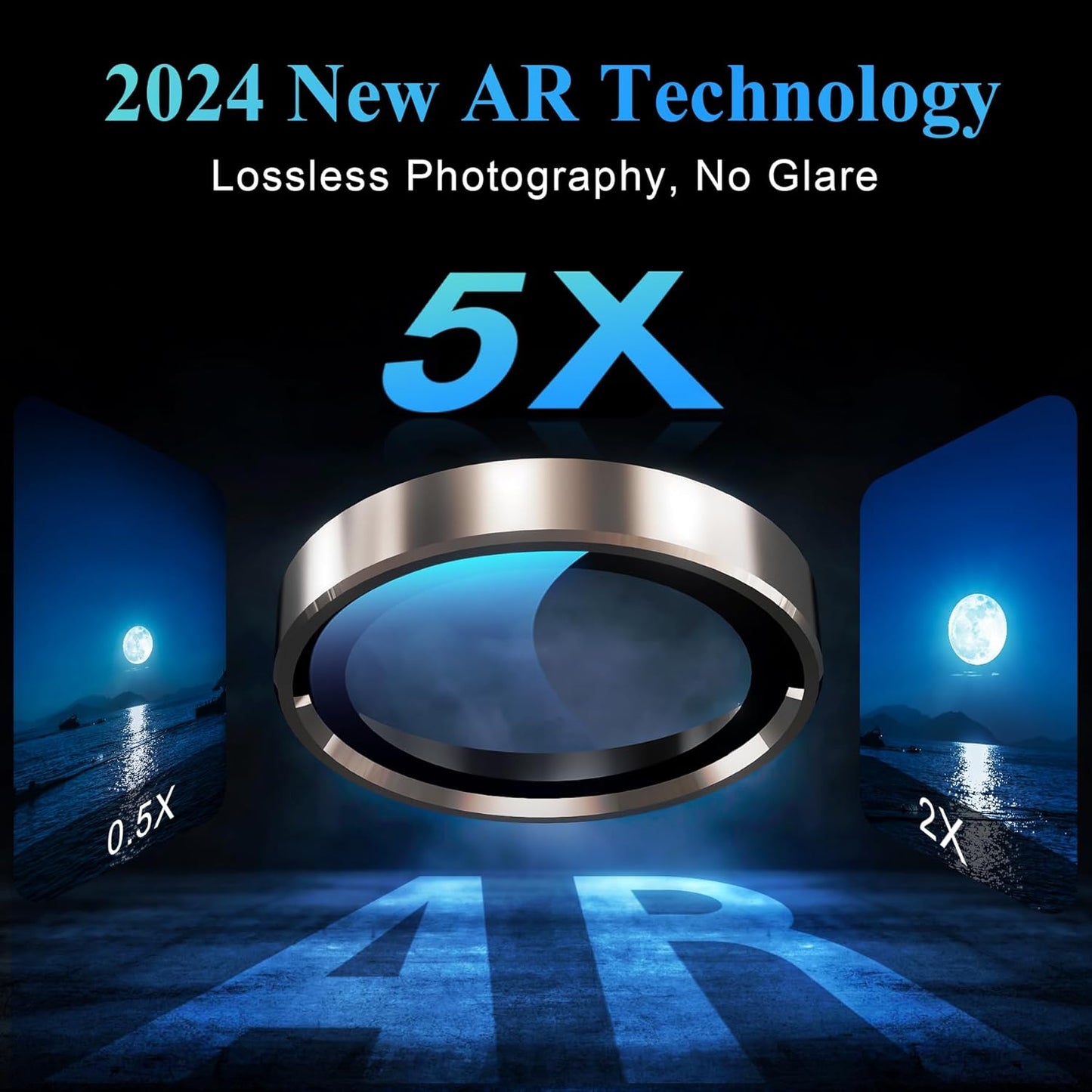 YWXTW Camera Lens Protector for iPhone 16 Pro/iPhone 16 Pro Max, [1 Step Installation Tray] Tempered Glass Screen Protector Metal Individual Camera Cover Accessories (Desert Titanium-2Pack)