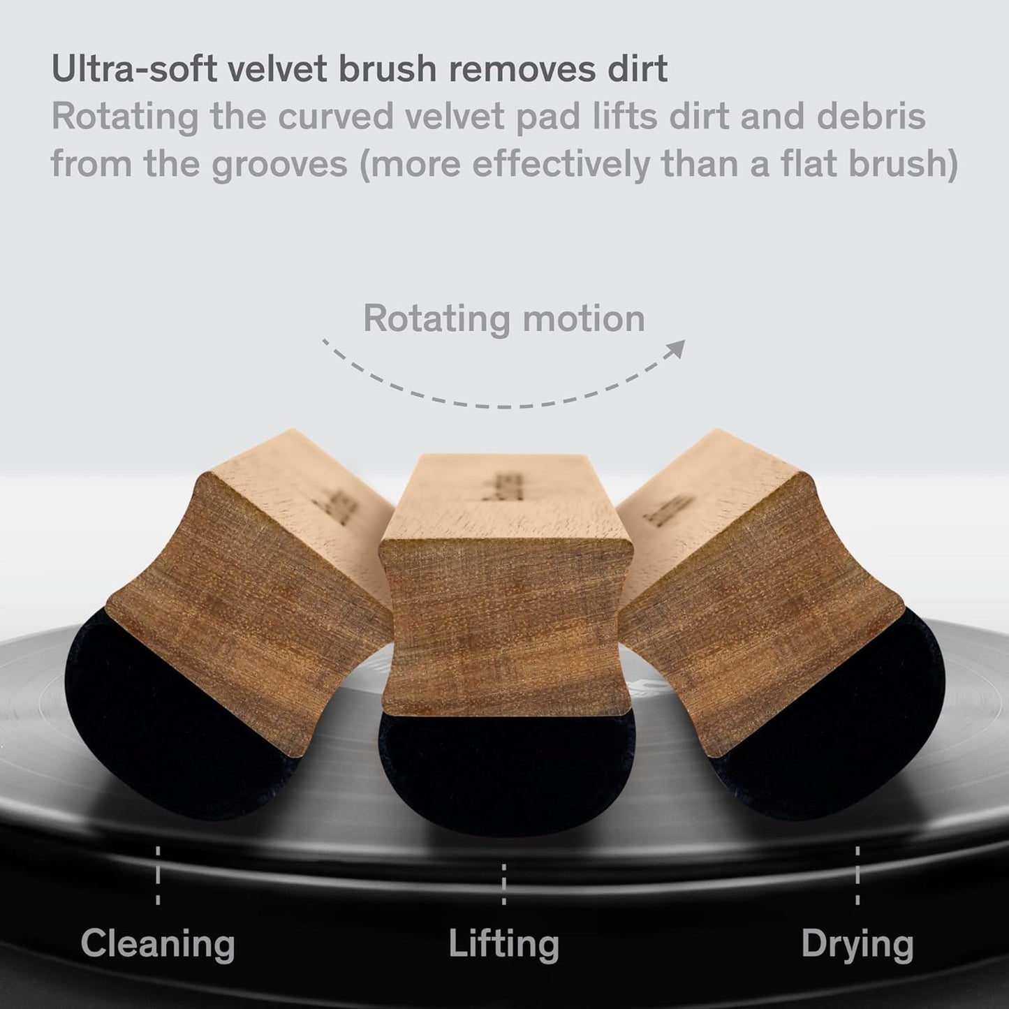 Boundless Audio Vinyl Record Cleaning Kit - 5-in-1 Vinyl Cleaning Kit Includes Velvet Record Brush, Stylus Cleaner, Cleaner Solution, Nylon Brush & Storage Bag