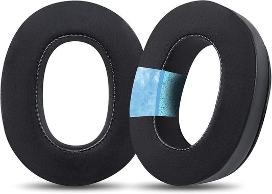 Replacement Ear Pads for Headphones - Compatible for Sony MDR-1000x/WH-1000xm2 | Premium Ice Silk Cloth Cooling Gel Cushions with Soft Memory Foam for Comfort - Black