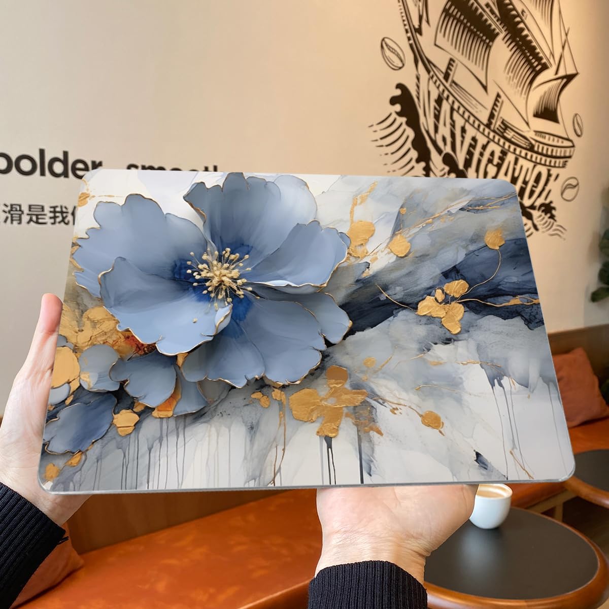 Teryeefi Compatible with MacBook Air 13 inch Case A2337 M1 Chip A2179 A1932 (Release 2018-2020),Protective Slim Cover + Keyboard Cover for 13.3 inch MacBook Air Retina Display & Touch ID, Art Florals