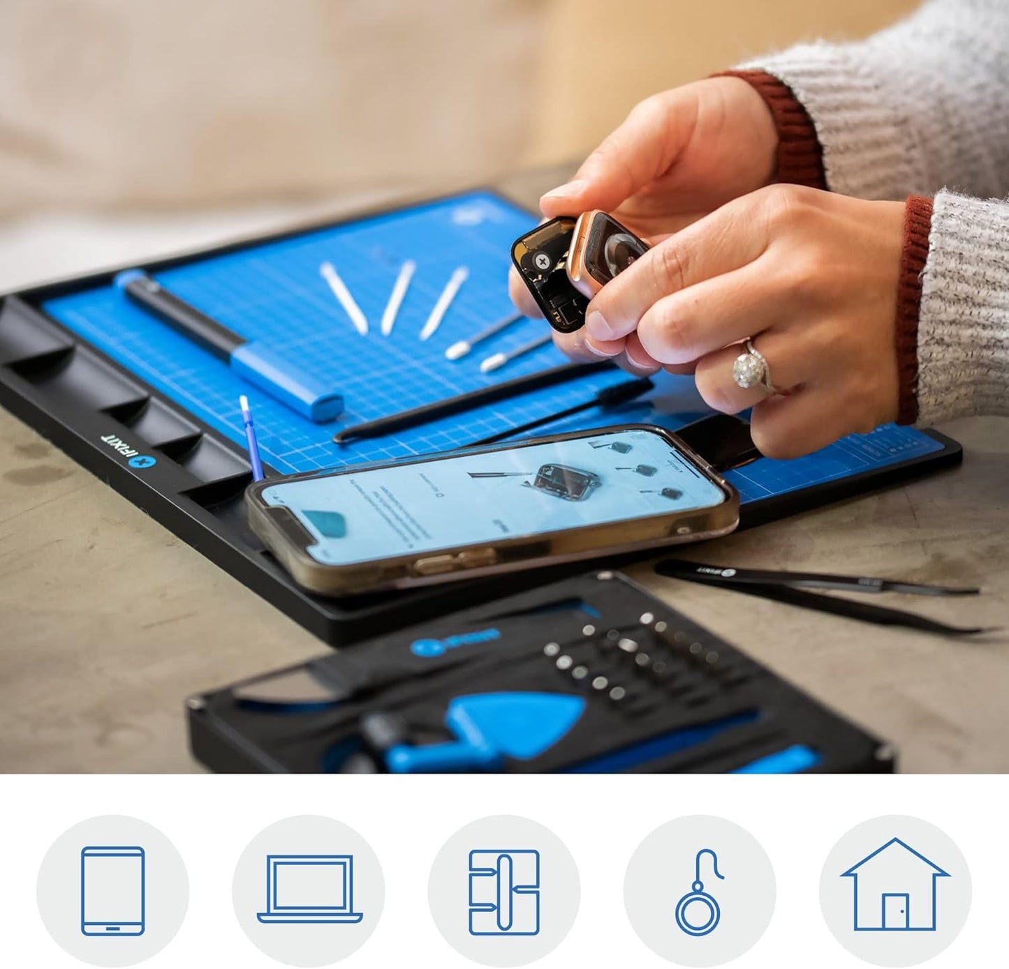 iFixit FixMat - Magnetic Electronic Repair Screws and Parts Organizer