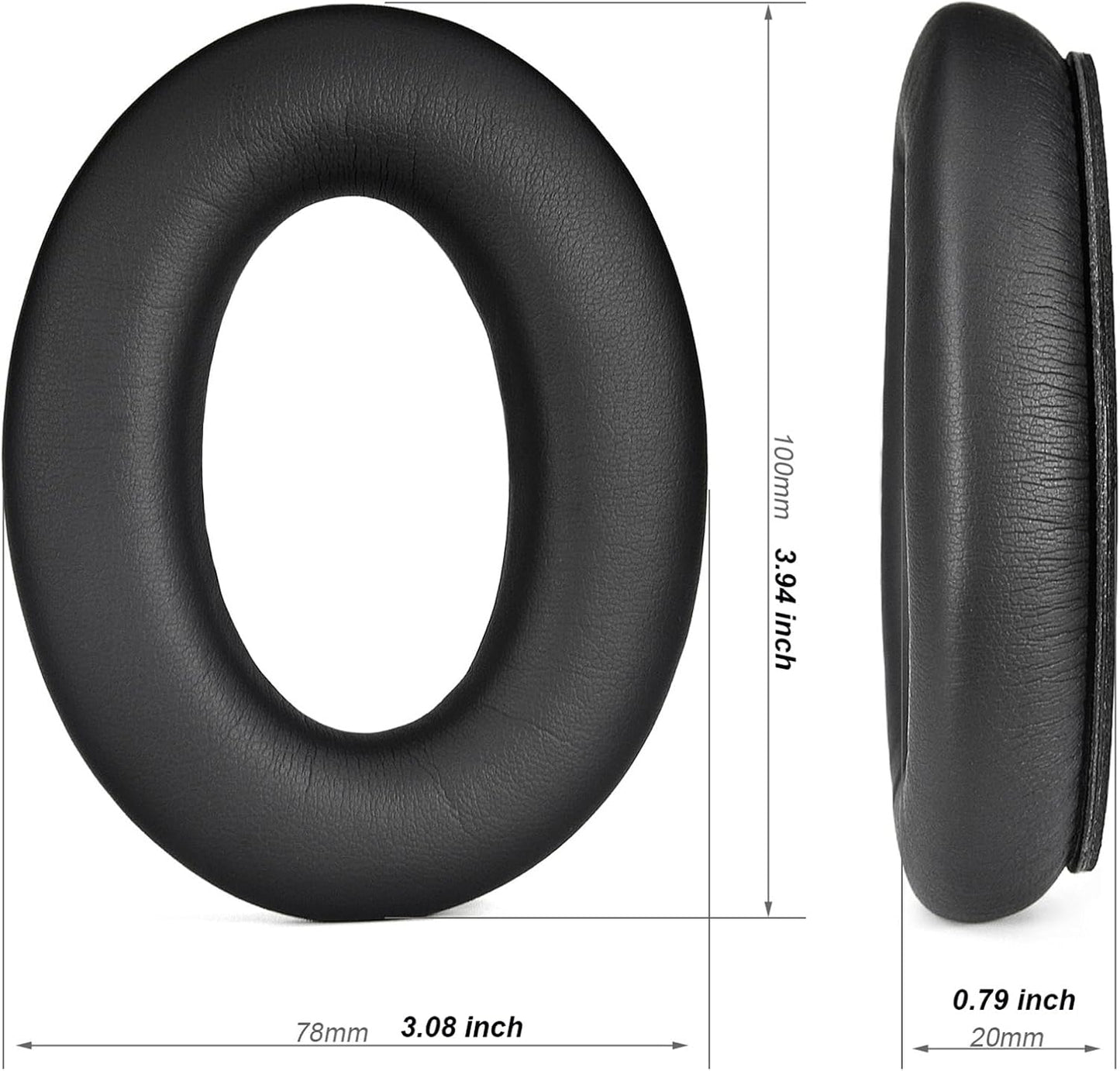 QC45 Earpads Replacement for Bose QuietComfort 45 (QC45)/QuietComfort SE (QC SE)/Quiet Comfort Wireless Over-Ear Headphones, Ear Pads Cushions with Durable Protein Leather Noise Cancelling Foam