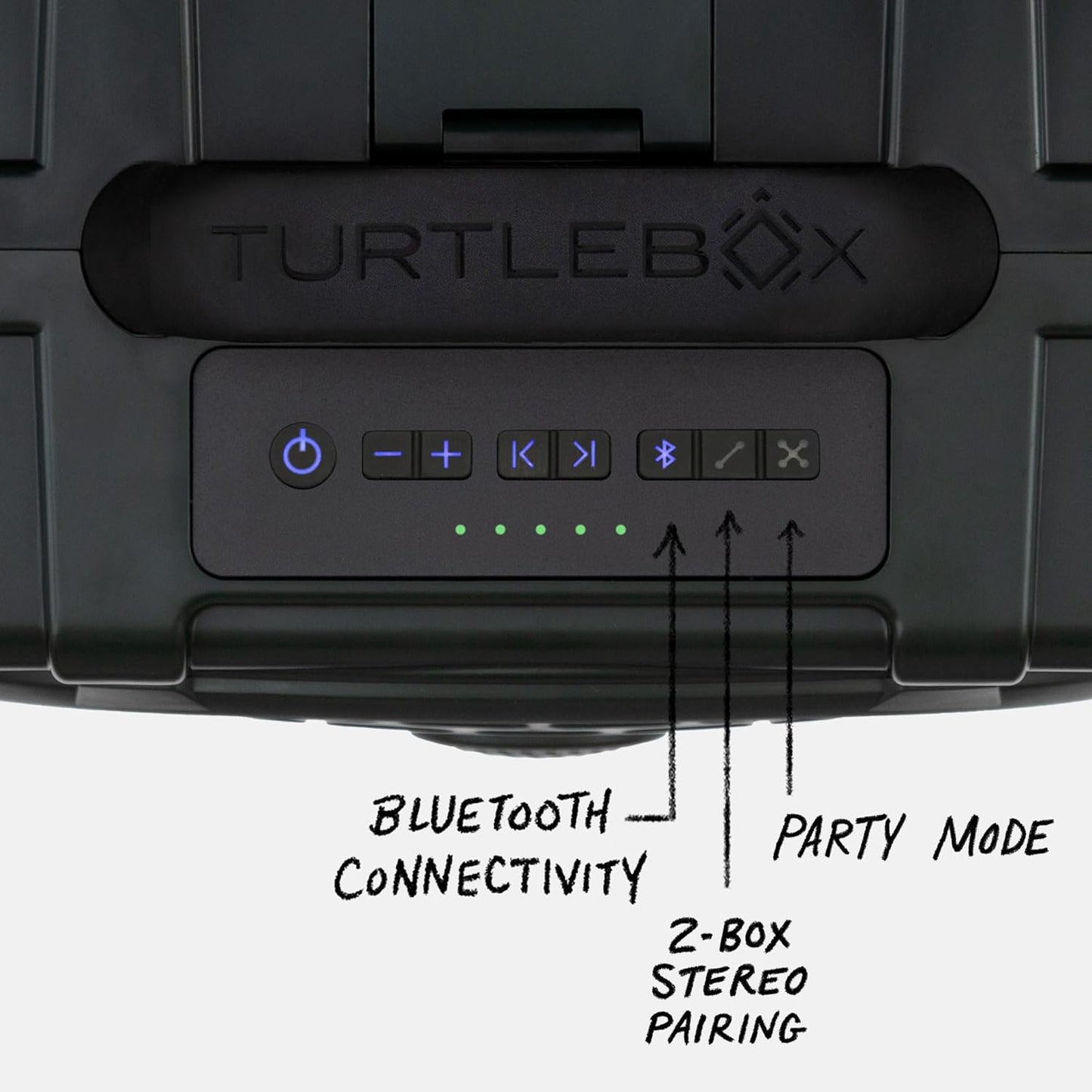 Turtlebox Original Gen 3: Portable Outdoor Bluetooth Speaker – Ultra-Loud (120dB), Waterproof (IP67), Rugged, Impact-Resistant, 3-Day Battery | Party Mode: Unlimited Pairing Stereo, Green/Camo