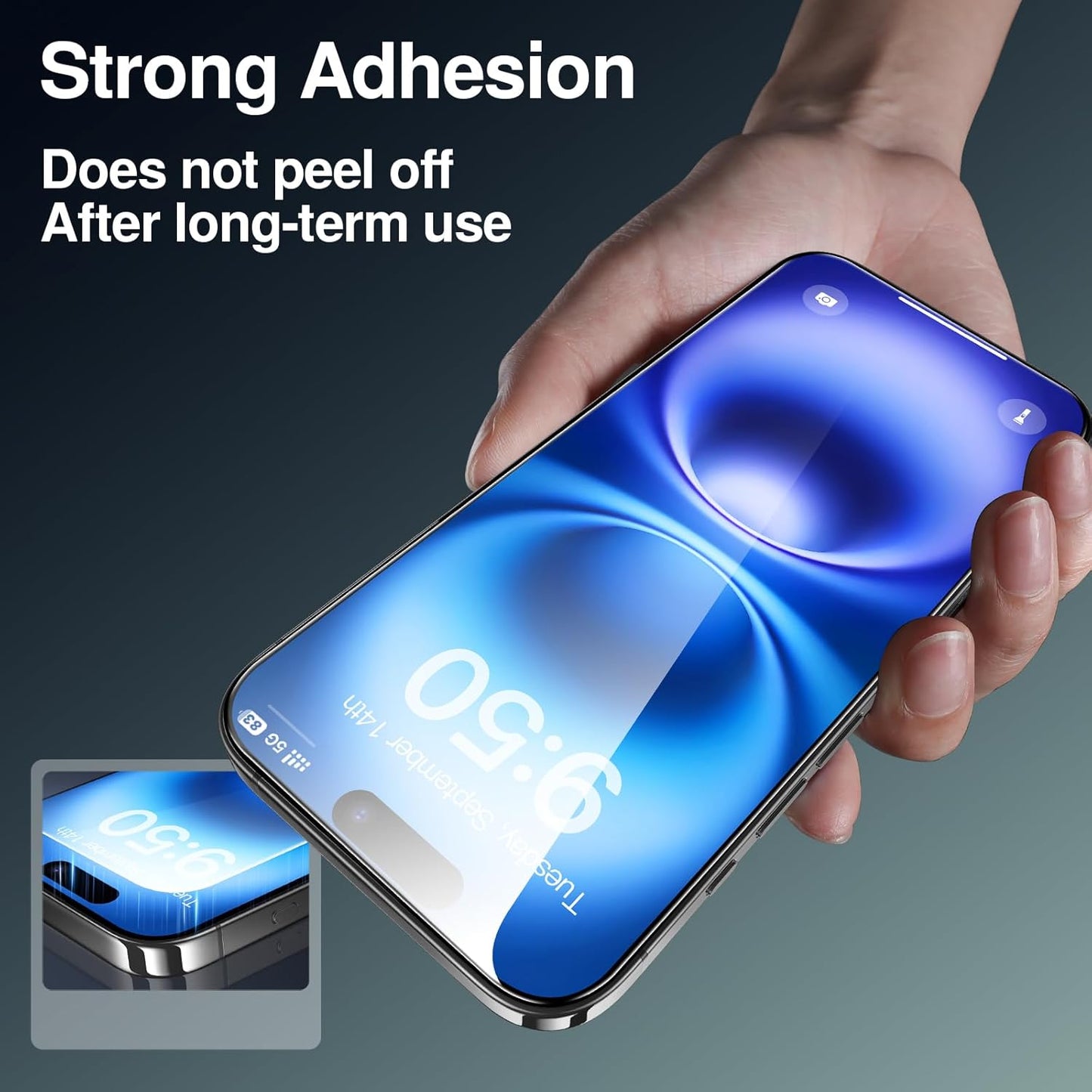 SMARTDEVIL 2 Pack Screen Protector for iPhone 16 Plus (6.7 Inch) Tempered Glass, HD Clear Film, Easy Installation, Dust-Free & Bubble-Free