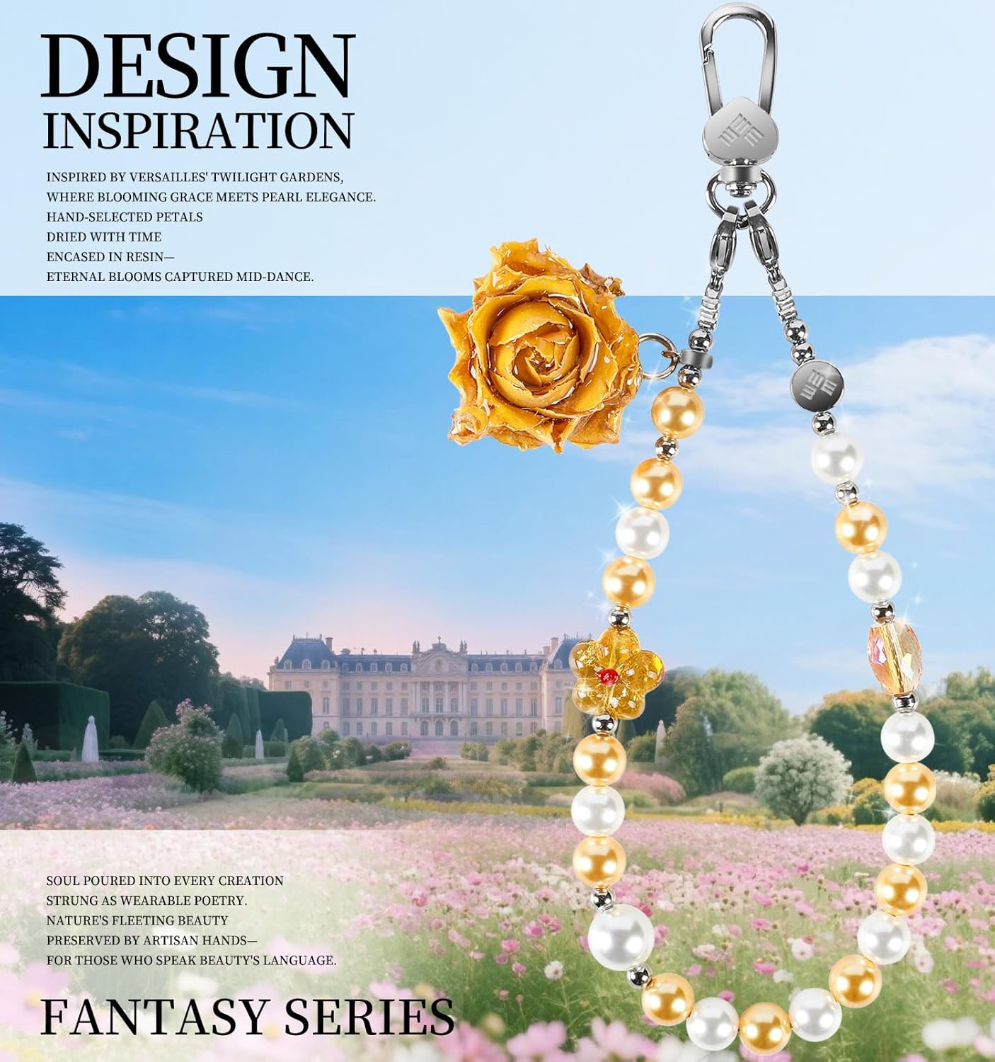 memumi Universal Phone Wrist Strap, Hand wristlet Strap for Women Anti-Theft Secure Lanyard for Smartphones Dried Flowers