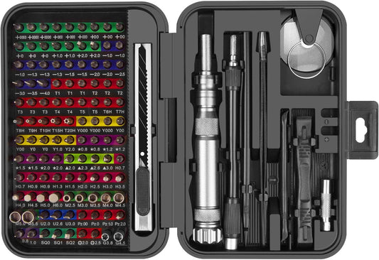 XOOL 132 in 1 Precision Screwdriver Set with Magnetic Driver Kit Professional Electronics Repair Tool Kit for Computer, PC, Mac-Book, Laptop, Tablet, iPhone, Xbox, Game Console