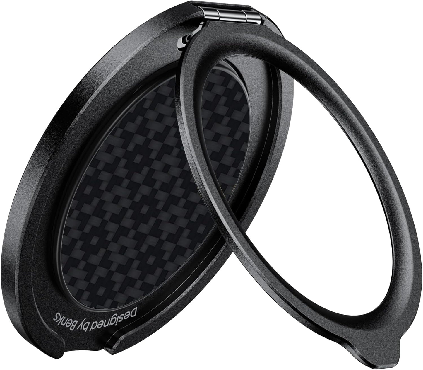 BENKS ArmorPop Magnetic Phone Grip & Stand for MagSafe, 360° Rotation Adjustable Phone Ring Holder for iPhone 17/16/15/14/13/12 Series, Durable Kevlar Design