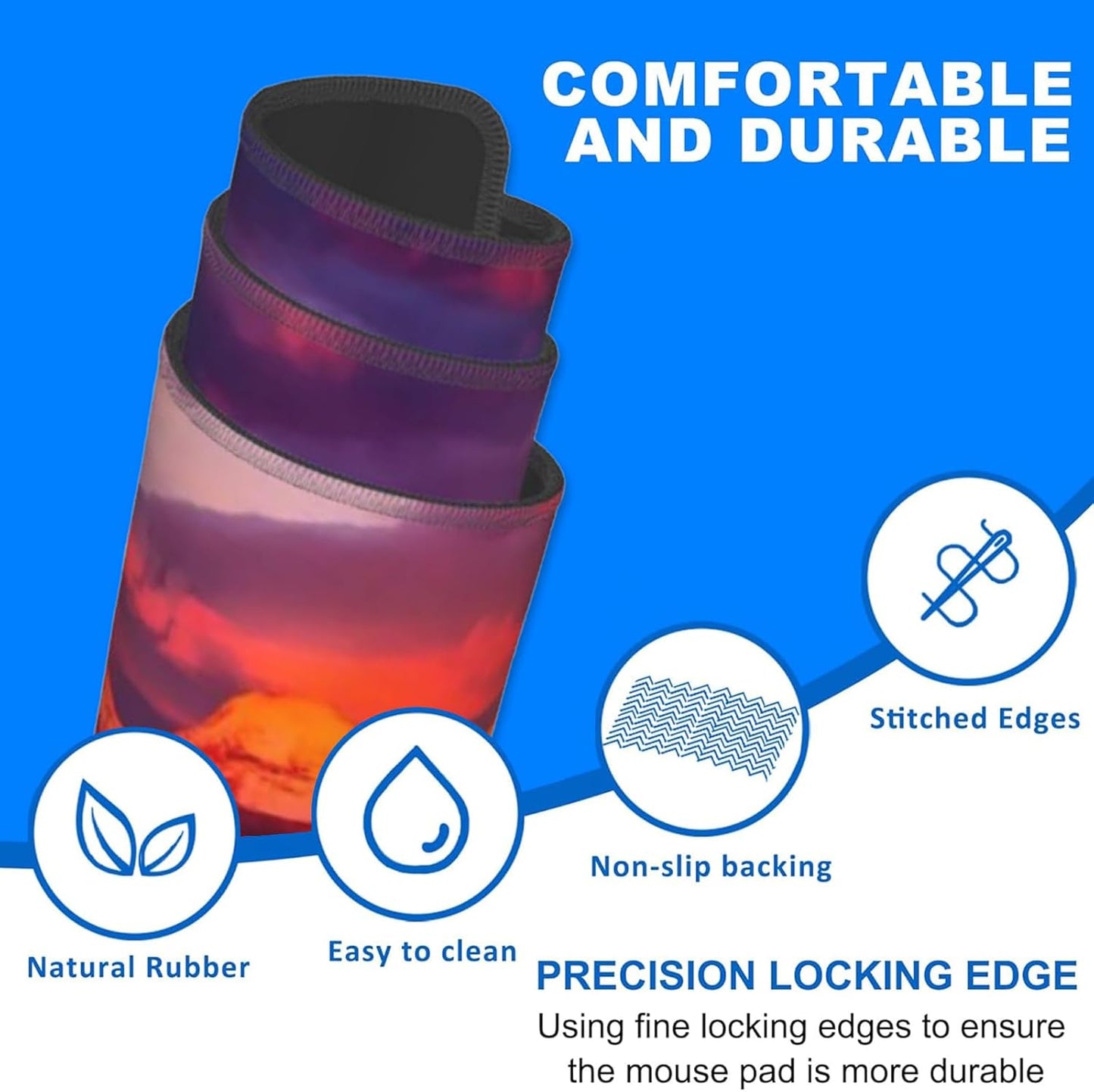 Cat Large Mouse Pad, Gaming Mouse Pad, Keyboard Mat, Non-Slip Rubber Base, Office Accessories, Desk Mat, MousePads for School, Work, Home Decor Gifts 31.5" x 11.8"