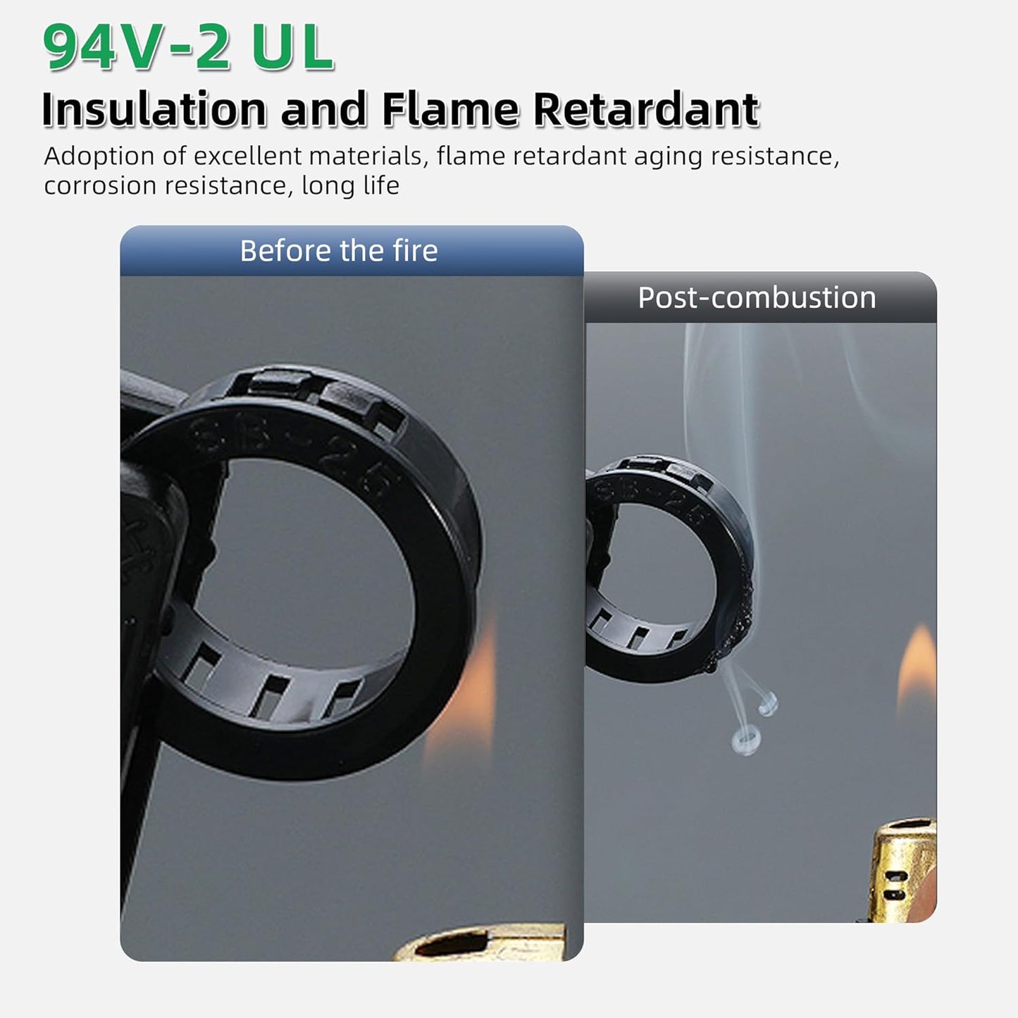 3/4"(19mm) Black Snap-in Knockout Insulating Bushing Grommets, Plastic Cable Hole Grommets for Wiring, Round Nylon Snap in Locking Electrical Wire Cord Hose & Tubing Bushings Grommets, 35pcs