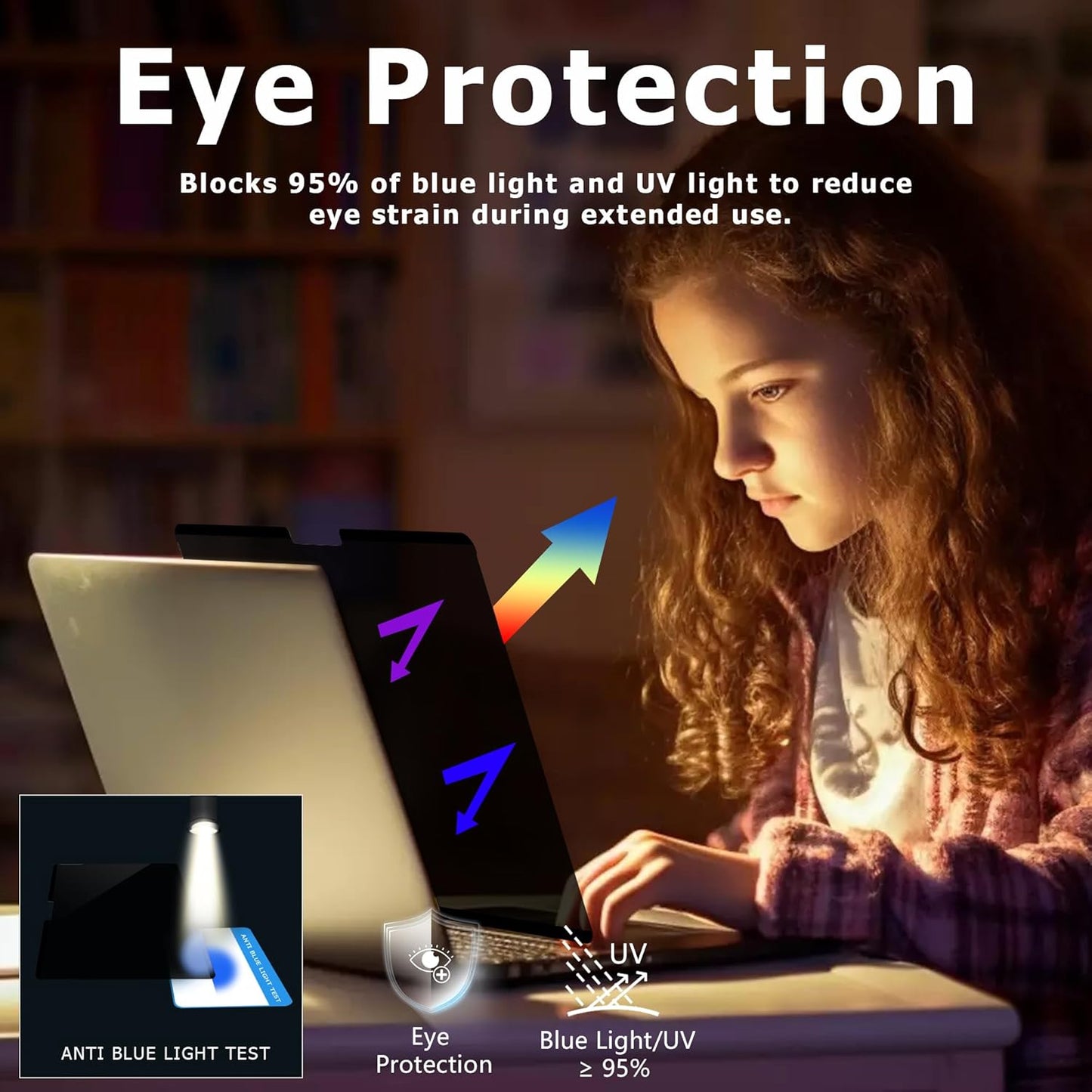 Megoo Privacy Screen for Surface Laptop 13 inch (2025), Magnetic Anti-Spy Film, Anti-Glare, Blue Light Filter, Washable Nano Adhesive, Removable Design