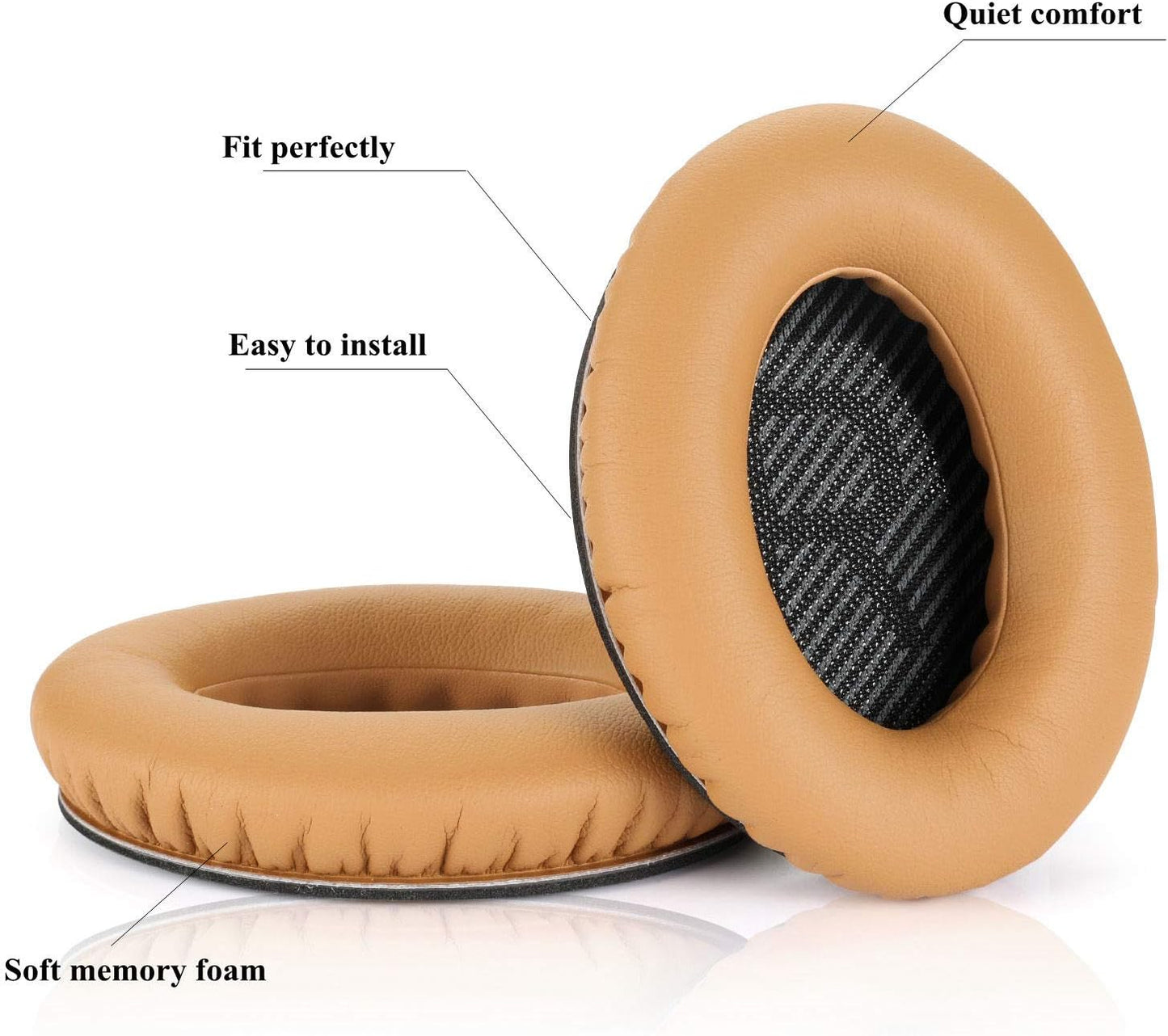 Headphones Replacement Ear Pads,for Bose Quietcomfort QC15 QC25 QC35 35 ii (Yellow)