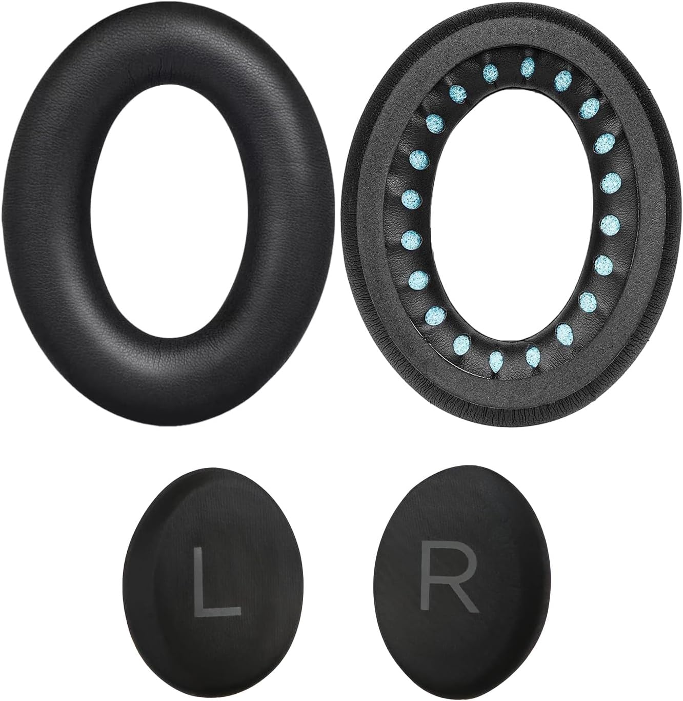 Ear Pads Replacement for Bose QuietComfort 45 (QC45) / QuietComfort SE/New Quiet Comfort Wireless Over-Ear Headphones by MMOBIEL - Protein PU Ear Pad Cushions - Noise Isolation Earpads Replacement