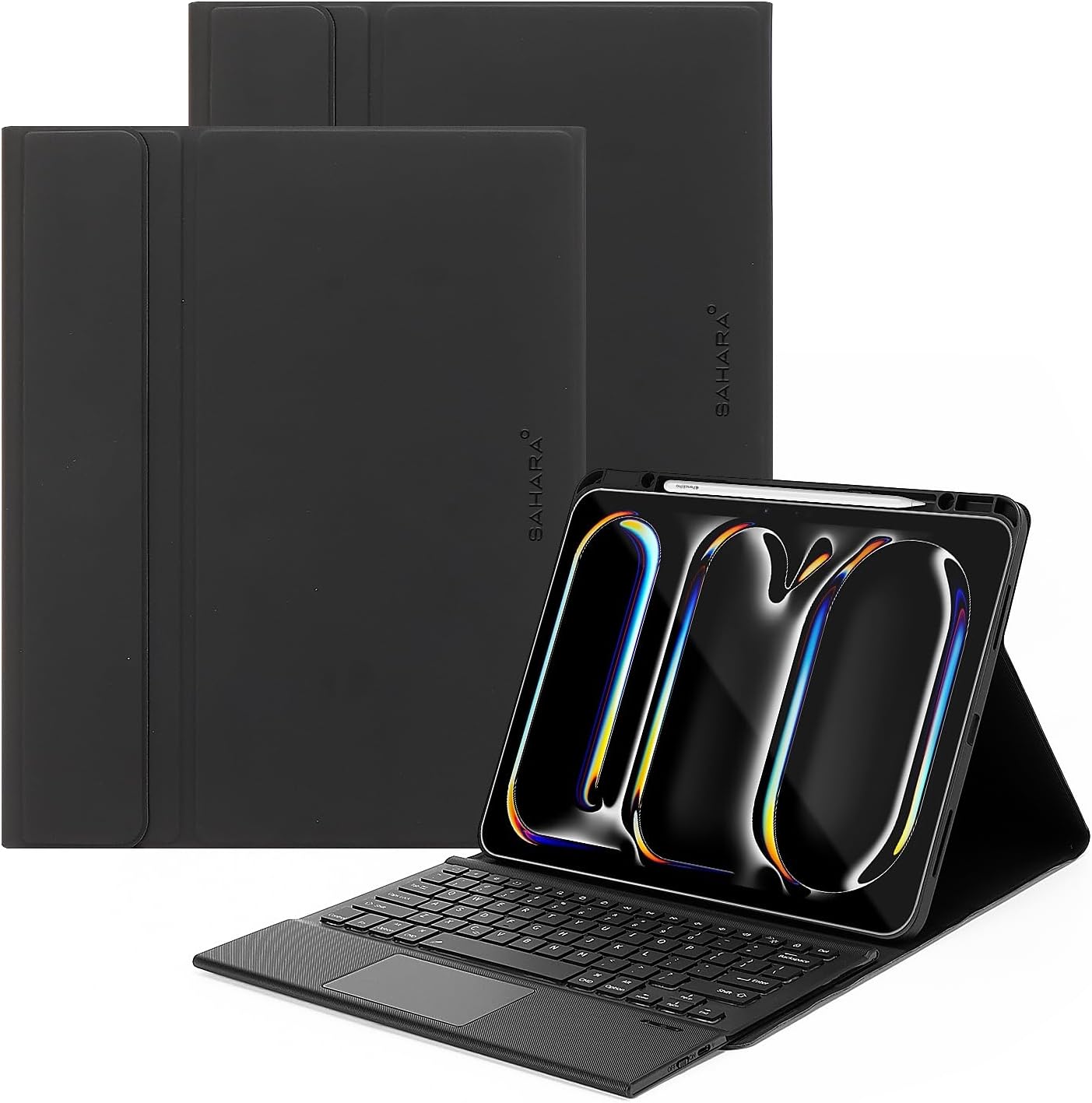 Sahara - Navigate Series Keyboard Case with Track Pad for iPad Pro (M4) 11" 2024, Black, (TB00402)