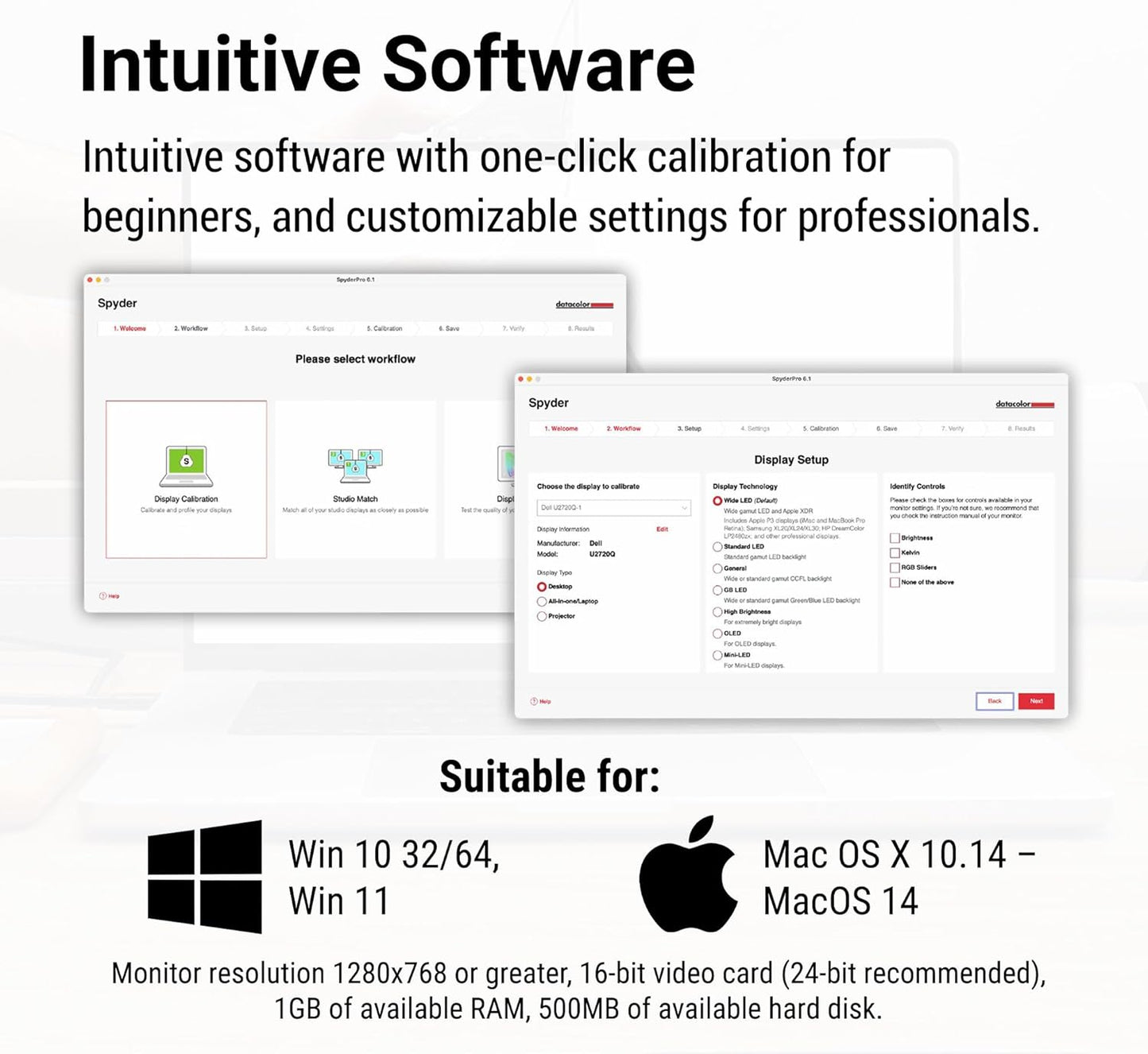 Datacolor Spyder Monitor Calibration Tool: Ensures Accurate & Consistent Color for Photos & Online Content