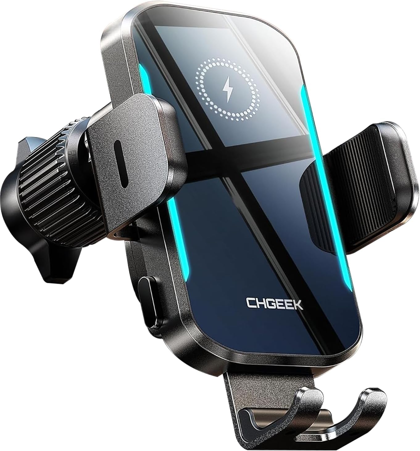 CHGeek Wireless Car Charger, 15W Fast Charging (Knight Black)