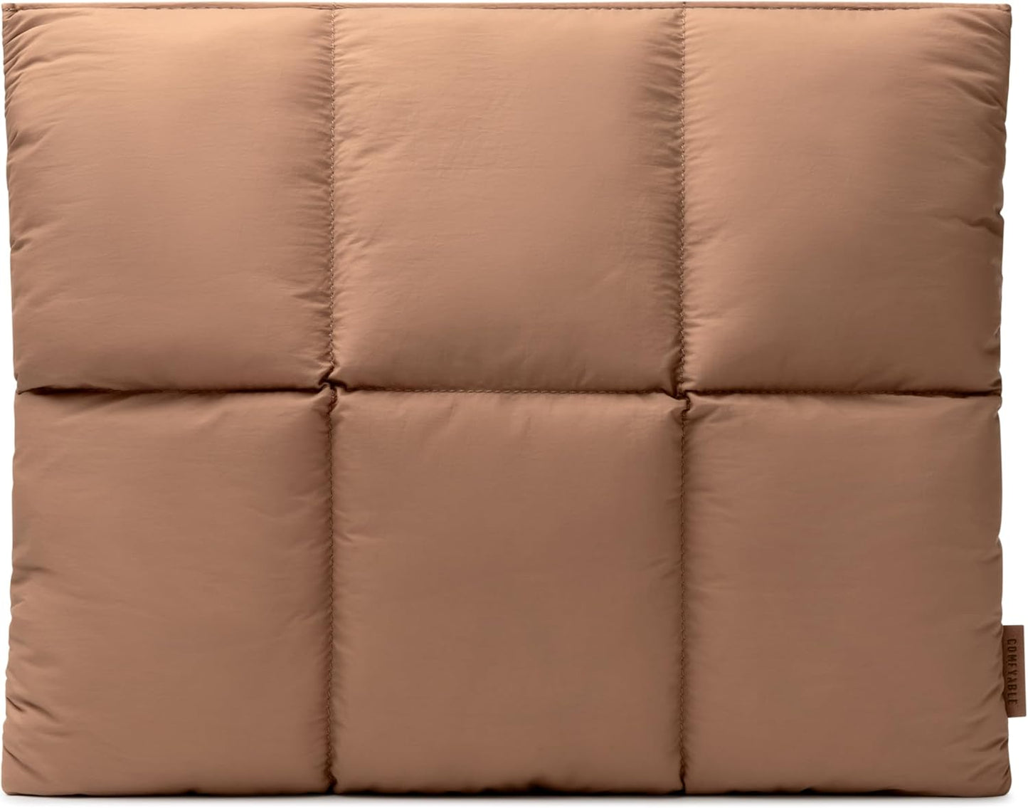 Comfyable Puffy Laptop Sleeve 13 Inch 14 Inch, Quilted Puffer Laptop Carrying Case, Pillow Case Compatible with MacBook Air M4 2025 M3 M2 M1, MacBook Pro M4 Pro/Max, Brown