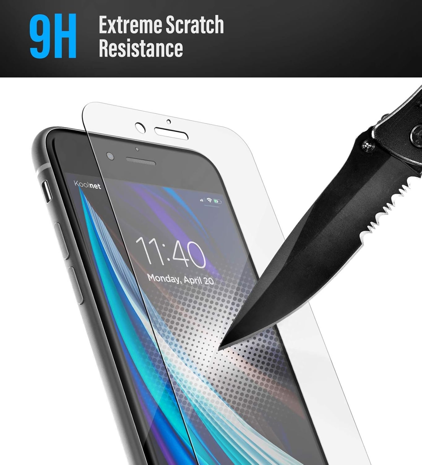 magglass Tempered Glass for iPhone SE Screen Protector (2020 / 3rd Gen 2022) Anti Bubble UHD Clear Display Guard (Case Compatible) (HD Clear)