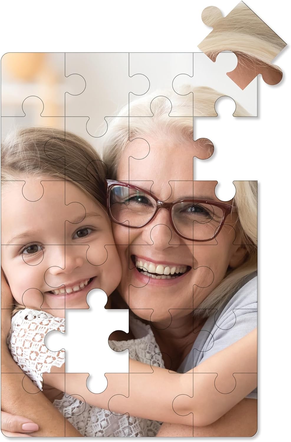 Photo Personalized Puzzle for Mother's Day - 24 Piece - I See Me! (Vertical/Portrait)