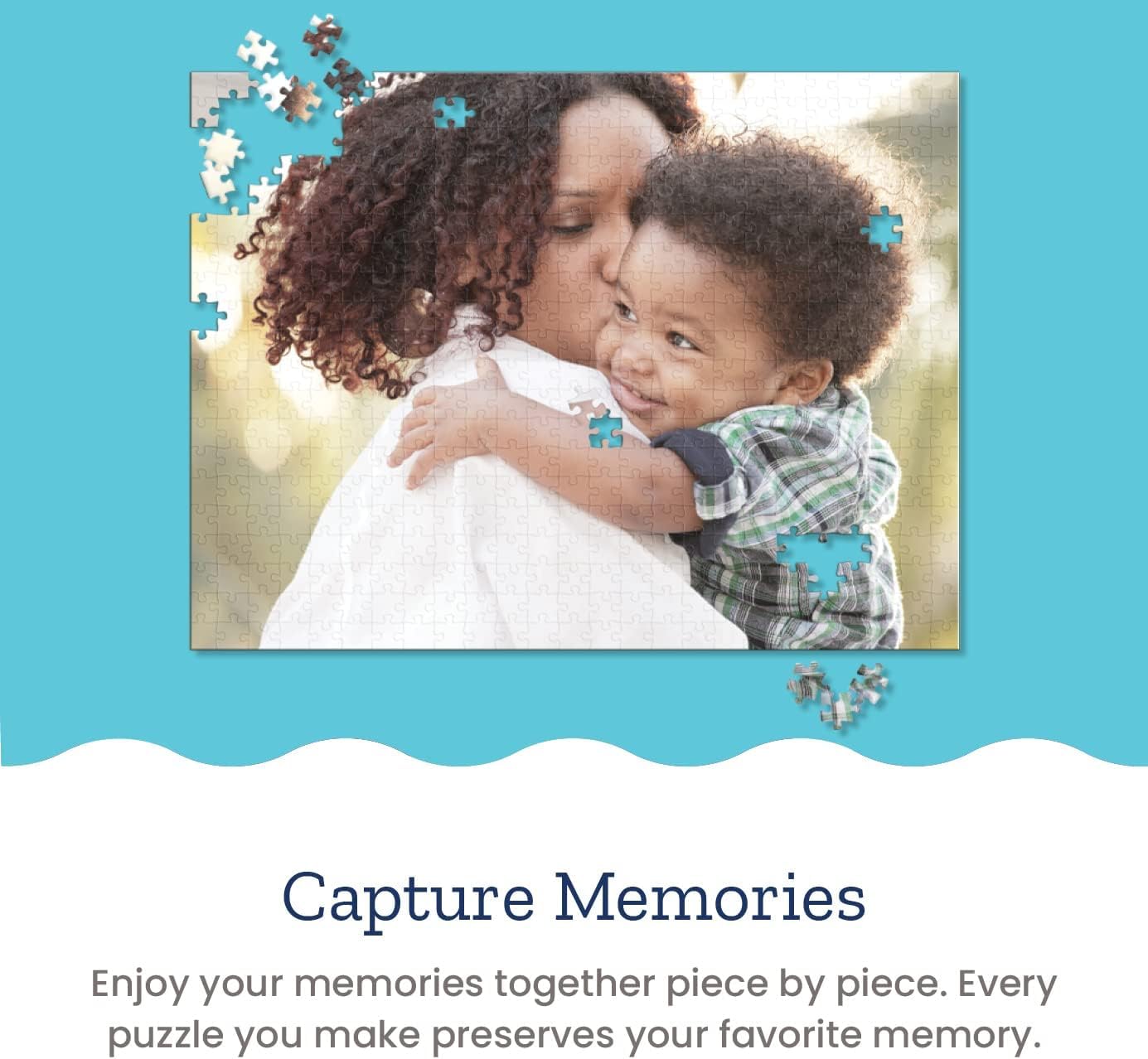 Photo Personalized Puzzle for Father's Day - 500 Piece - I See Me! (Horizontal/Landscape)