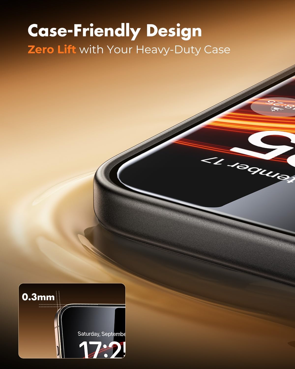 UNBREAKcable Anti-Glare Screen Protector for iPhone 16 Pro Max [2-Pack], 9H Hardness Tempered Glass, Anti-fingerprint, Enhanced Clarity, Anti-Blue Light, Easy to Install, Polishing Cloth Included