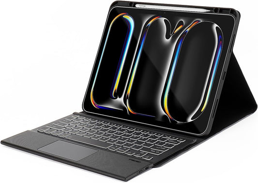 Sahara - Navigate Series Keyboard Case with Track Pad for iPad Pro (M4) 11" 2024, Black, (TB00402)