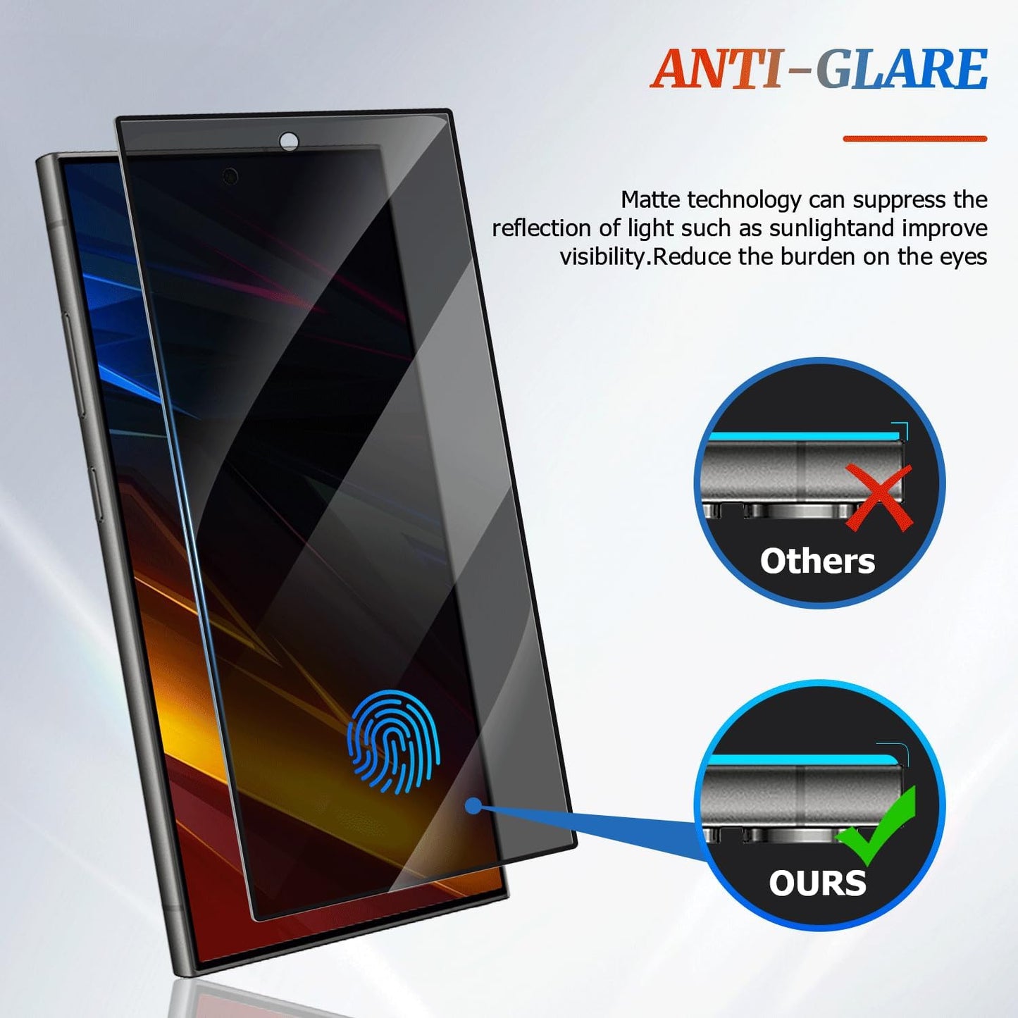 3 Pack Galaxy S25 Ultra Privacy Anti spy Screen Protector, ,9H Hardness Tempered Glass,Anti-Glare Anti-Scratch, Smooth and Responsive Absolute, No Bubbles,High Definition Clear,With Installation Frame