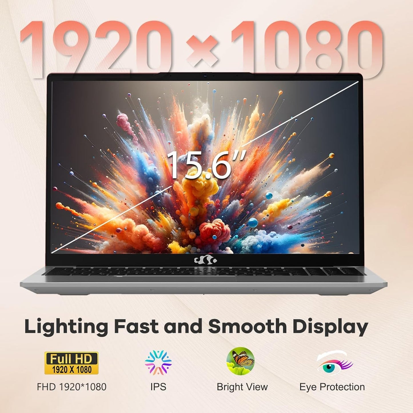 NIMO 15.6" IPS FHD-Gaming-Laptop, AMD Ryzen 5 6600H 6-Cores 660M GPU 32GB DDR5 RAM 2TB SSD(Beat i7-1165G7, Up to 4.5GHz) Computer with 100W GaN Type C Fingerprint Backlit Keyboard Win 11