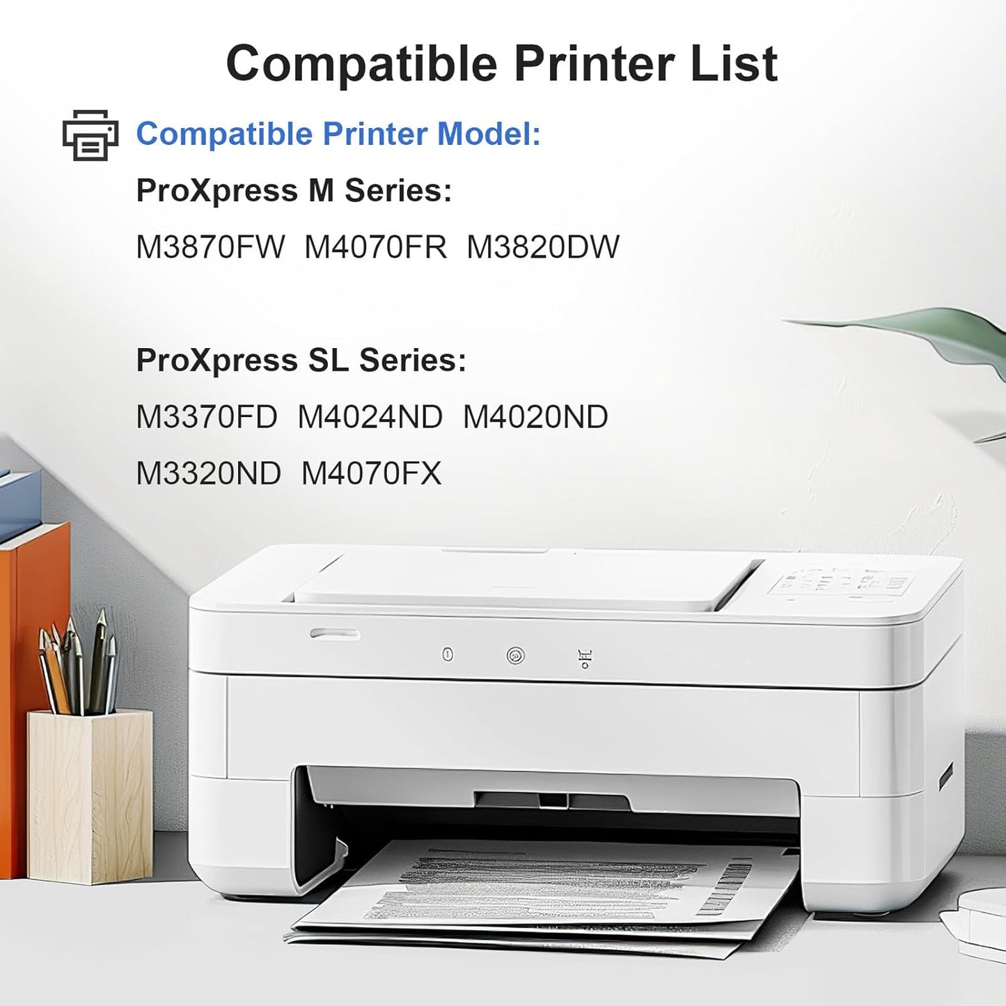 MLT-D203L 2 Black Compatible Toner Cartridge High Yield Replacement for Samsung 203L 203 MLT-D203L Work with Proxpress M3320ND M3870FW M4020ND M3370FD M3820DW M4070FR M4070FX Printer