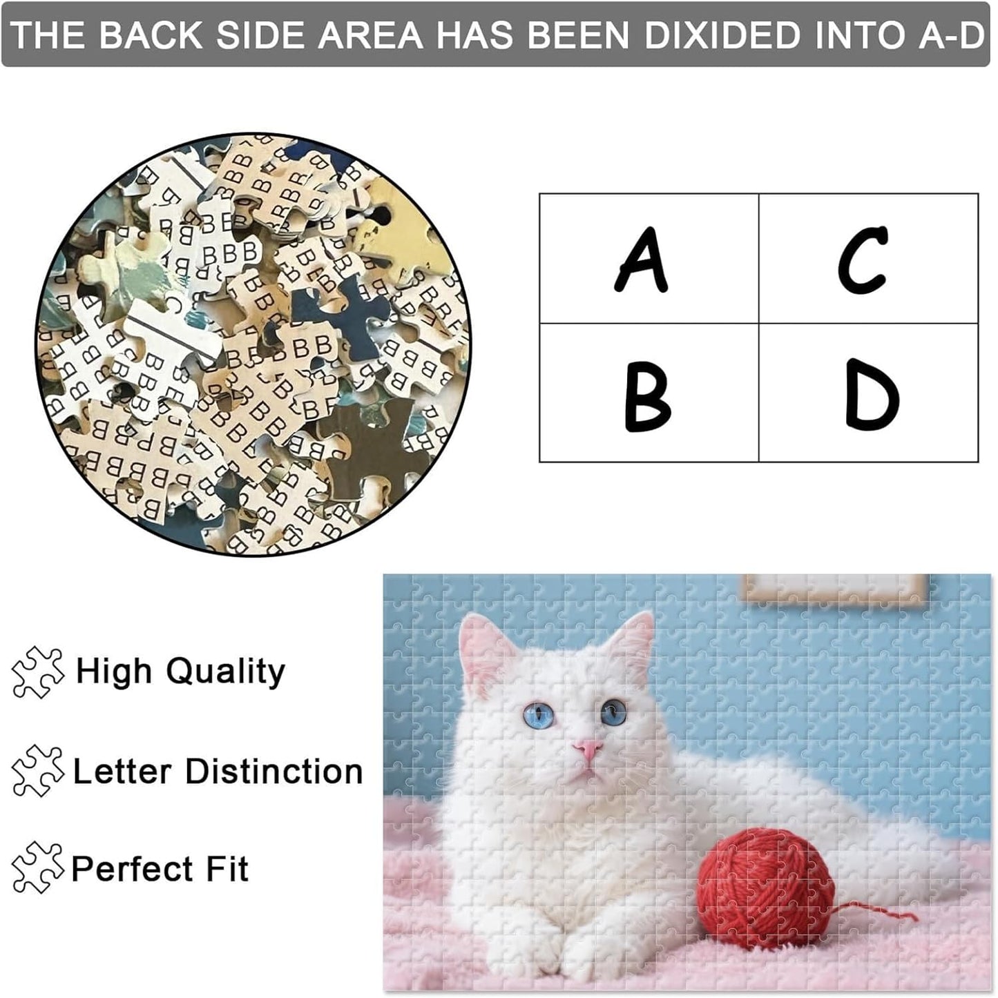 Custom Photo Puzzle – Personalized Jigsaw Puzzle from Your Photos in 200/300/500/1000/1500 Pieces – Custom Puzzle Gift for Families, Pets, Weddings, Anniversaries, Adults and Couples(300-horizontal)