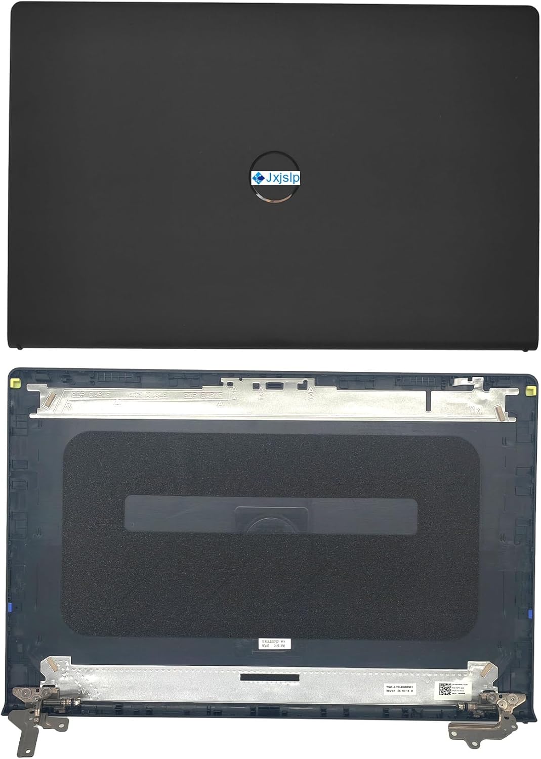 Replacement LCD Back Cover with Front Bezel with Hinges with Shaft Cover for DELL Inspiron 15 3510 3511 3515 3520 3525 3530 Series Laptop 0WPN8 00WPN8 9WC73 09WC73 AP3LE000901 Black