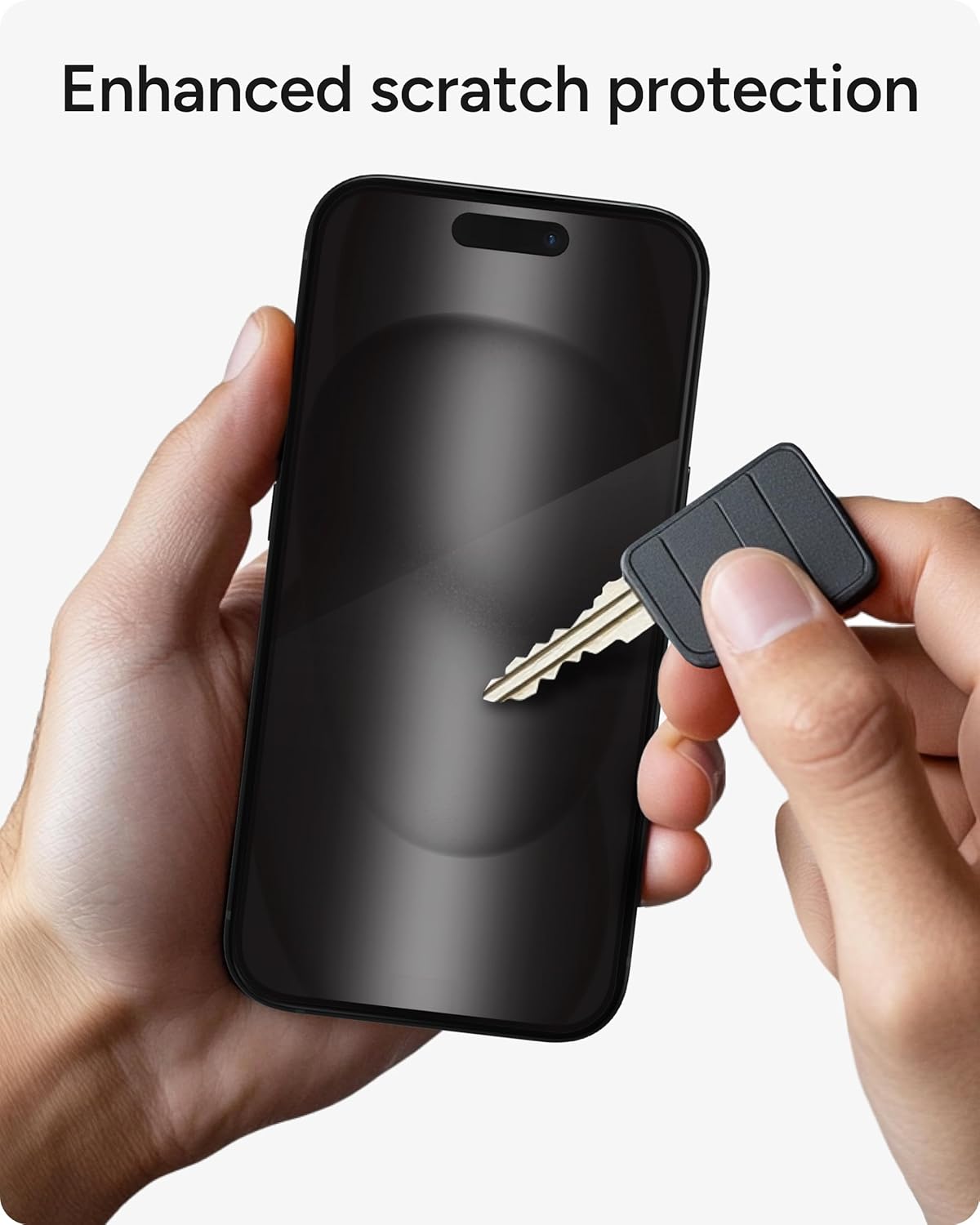 ZAGG InvisibleShield Glass Elite Privacy iPhone 15 Screen Protector - 5X Stronger with Reinforced Edges, 2-Way Privacy Filter, Scratch & Smudge-Resistant Surface, Easy to Install