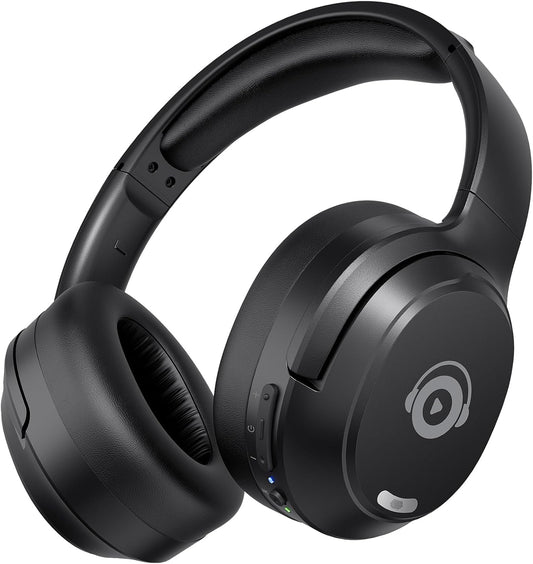 Upgrade Pro‑Level Hybrid Active Noise Cancelling Headphones with HD Sound, Wireless Bluetooth Headphones Over The Ear Unequaled Comfort, Vivid Deep Bass, for Home Office Travel Birthday Gift