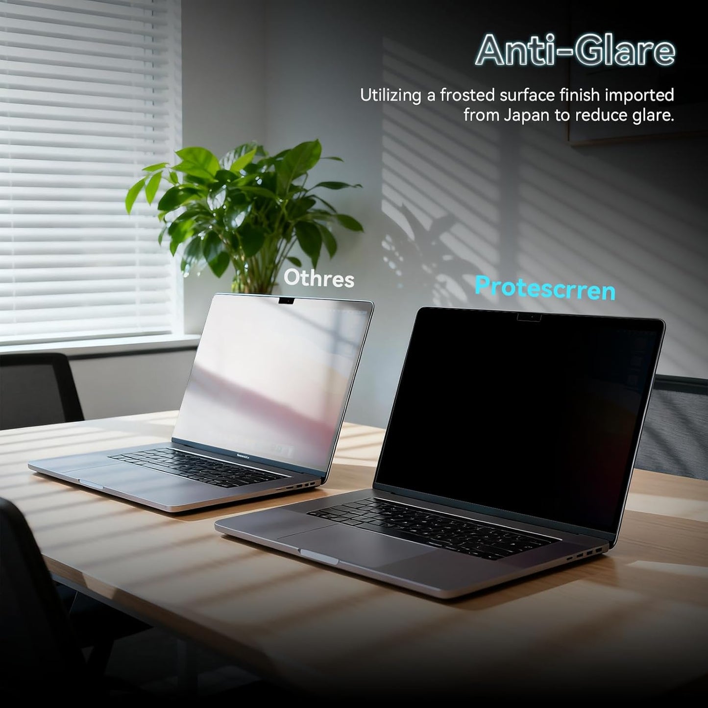 360° Privacy Screen for MacBook Pro 16 Inch (2021-2024, M1, M2, M3, M4), 4 Way Privacy Anti Glare Blue Light Filter Shield Film Anti Spy Laptop Protector for Mac 16.2In Computer