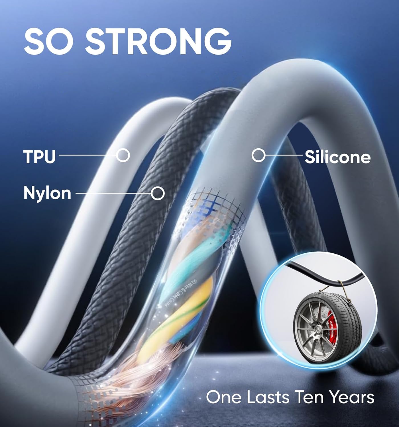 MAGIC JOHN 240W 4 in 1 Charging Cable, 4FT USB C to Lightning Cable [MFi Certified], Multi Chargers for All Devices, Chubby USB A/C to C/Lightning with Light for iPhone/MacBook/iPad/Samsung/Switch 2