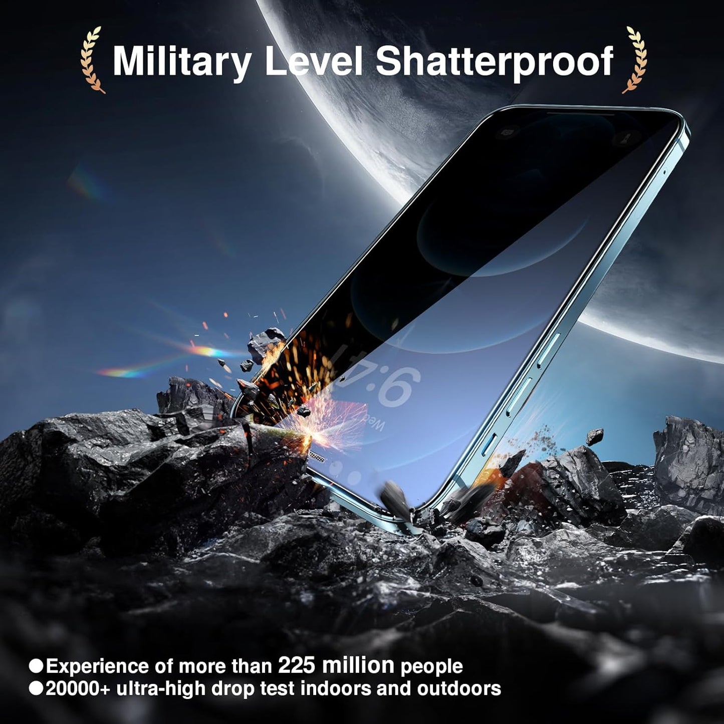 SMARTDEVIL 2+2Pack Privacy Screen Protector for iPhone 12 Pro with Camera Lens Protector,Shatterproof Tempered Glass [True 28°Anti Spy] [9H Hardness][Automatic Dust-Elimination Install][Bubble Free]