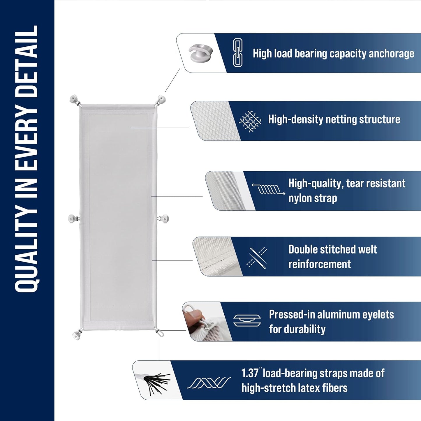 Cable Management net - Under Desk Wire Management - Flexible Under Desk Cable Management Tray White
