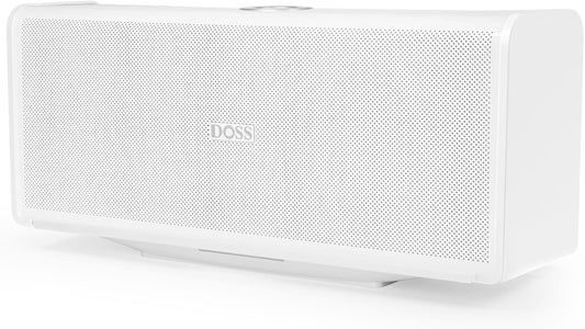 DOSS SoundBox Ultra Bluetooth Speaker with 2.1 Channel Audio, 80W Superior Sound with Deep Bass, Two DSP Technologies, 18H Playtime, BT 5.3, Wireless for Home, Office, Room-White