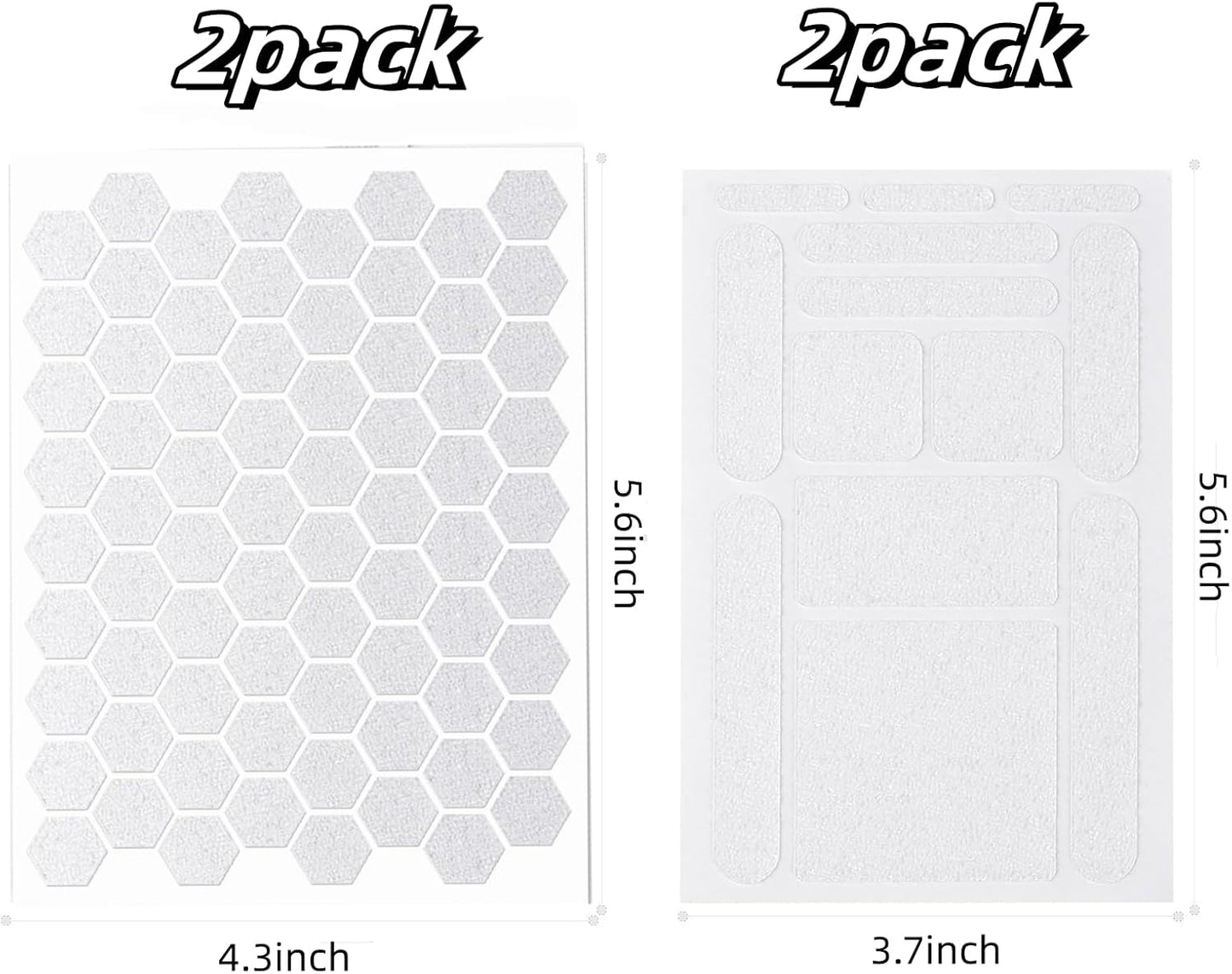 4Pack Phone Grip Tape, Finger Grip Stickers Decal Waterproof Pre-Cut Non Slip Kit Adhesive Traction for Cell Phone Cases, Handles, Tools (4Pack Clear)