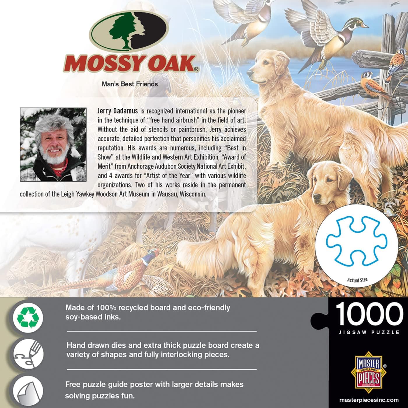 MasterPieces 1000 Piece Jigsaw Puzzle for Adults, Family, Or Youth - Man's Best Friends - 19.25"x26.75"