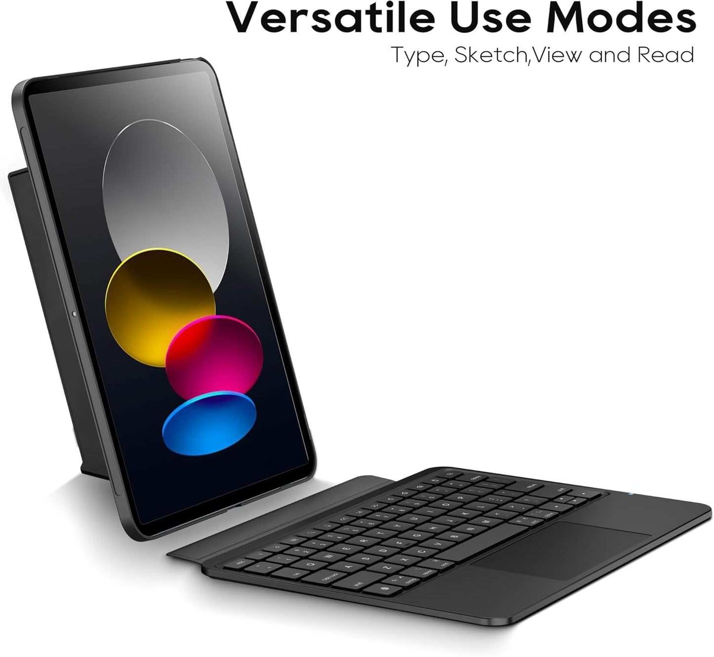 Detachable Keyboard Case for Apple iPad 11th Gen (A16) 2025 & iPad 10th Generation (10.9-inch): Wireless Backlit Keyboard with Trackpad, Magnetic Protective Cover