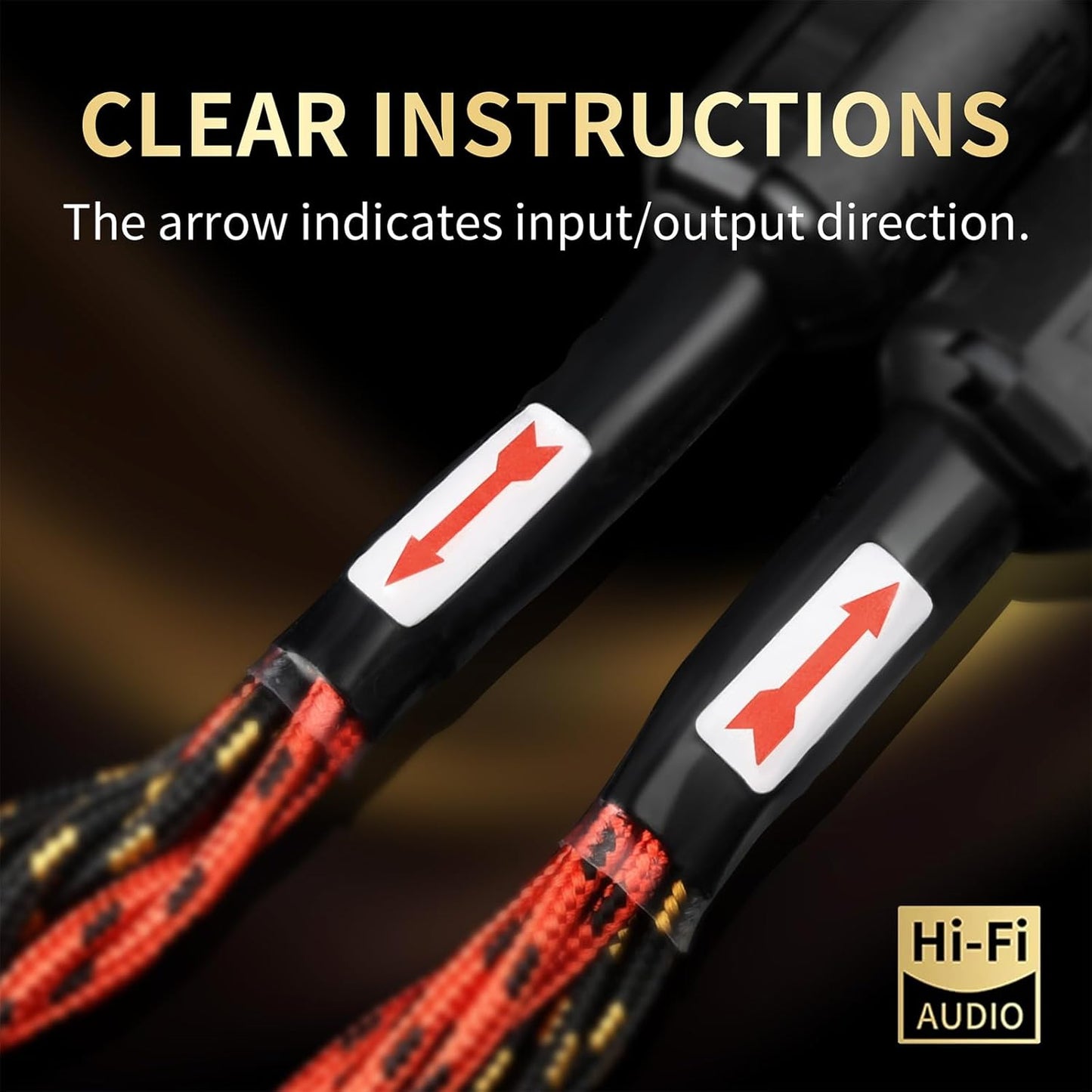 12 AWG Audiophile HiFi Speaker Audio Cable–4N OFC Core,24K Gold-Plated Banana Plugs with Nylon Braid,Compatible with Amplifier,Speakers, AV Receiver & Home Theater(8.20ft/2.5m) 2-Pack