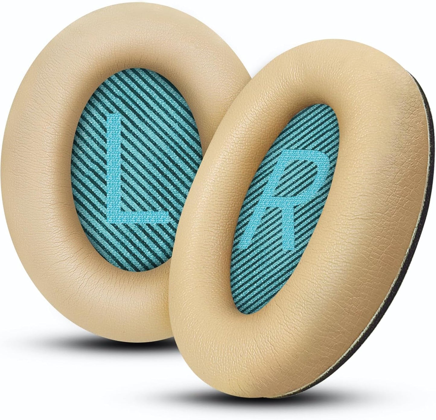 Headphones Replacement Ear Pads, Protein Leather earpad Cushions for Bose AE2/QC15/QC25 Headphones, Replacement Earpads, Softer Memory Foam - Apricot