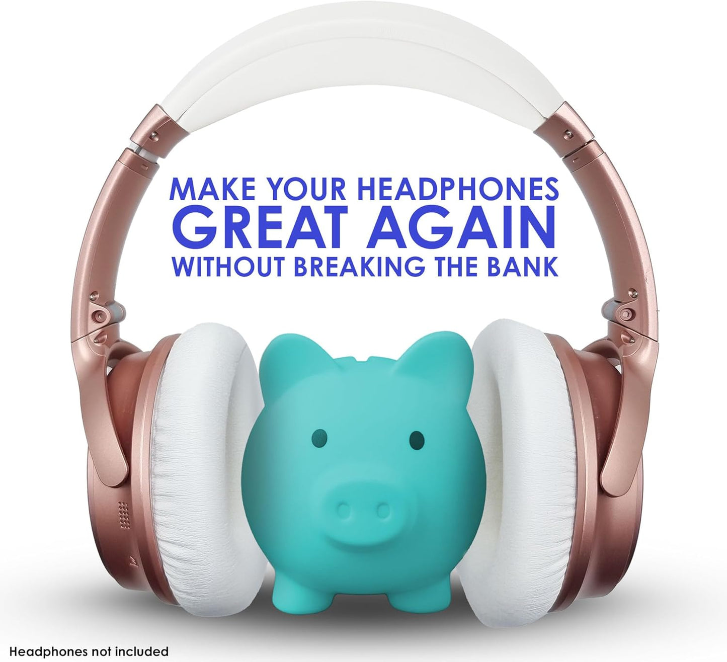 Replacement QC Ear Pad and Headband Pad Kit Cushion. Compatible with Bose QuietComfort (2023) QC45 QC35 QC35 II QC SC QC SE Wireless Noise Cancelling Headphones (White)