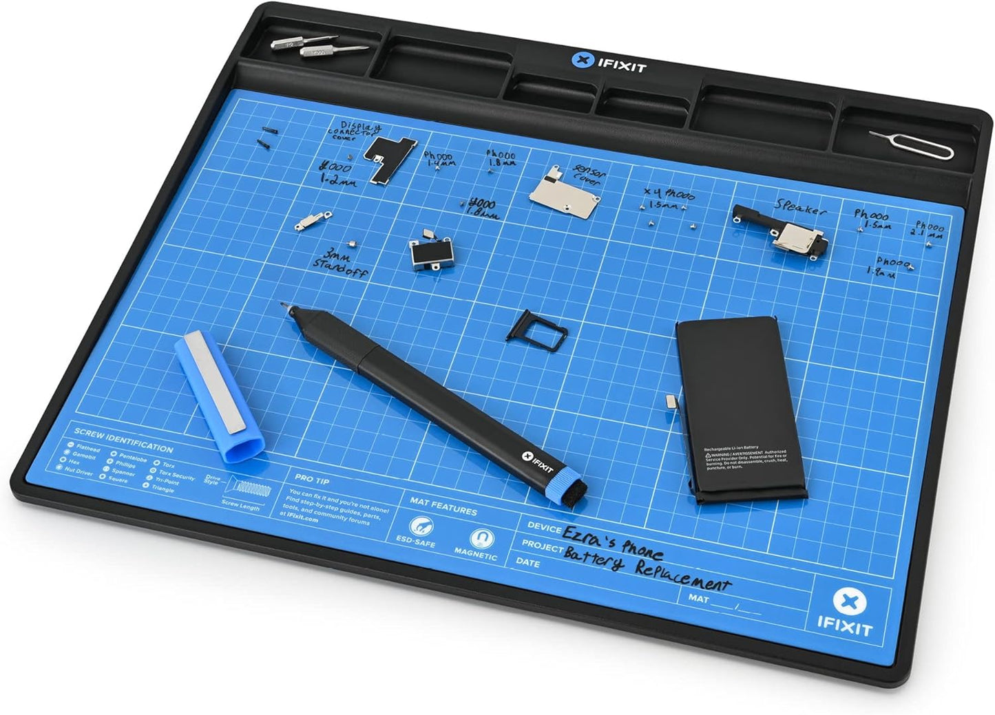 iFixit FixMat - Magnetic Electronic Repair Screws and Parts Organizer