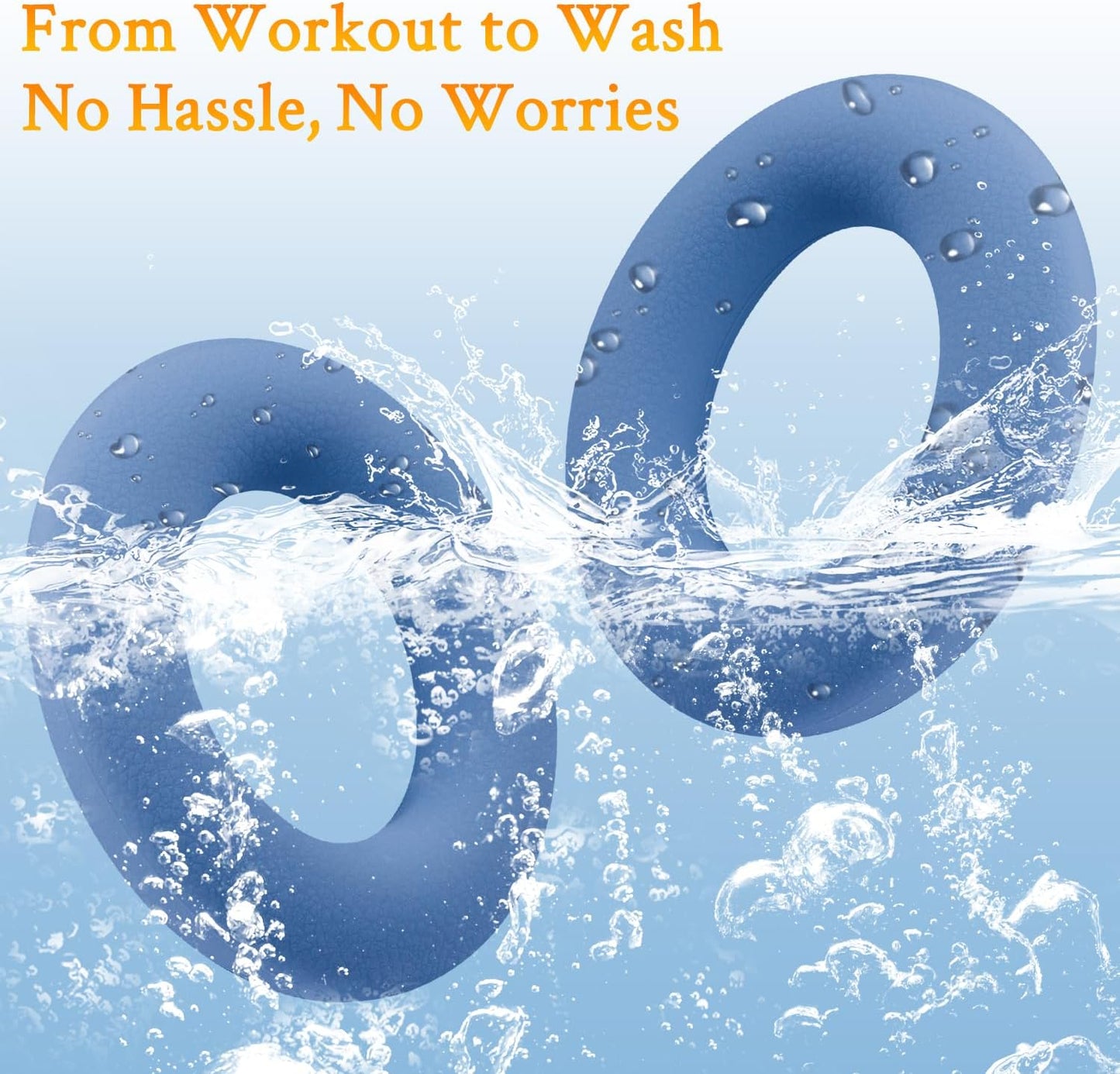 SOULWIT Silicone Ear Pads Cover Protector for Bose QuietComfort QC15 QC25 QC2 QC35 QC45/Ae2 Ae2i Ae2w/SoundTrue & SoundLink AE Headphones Cushions, Sweatproof, Easily Washable - Blue Dusk