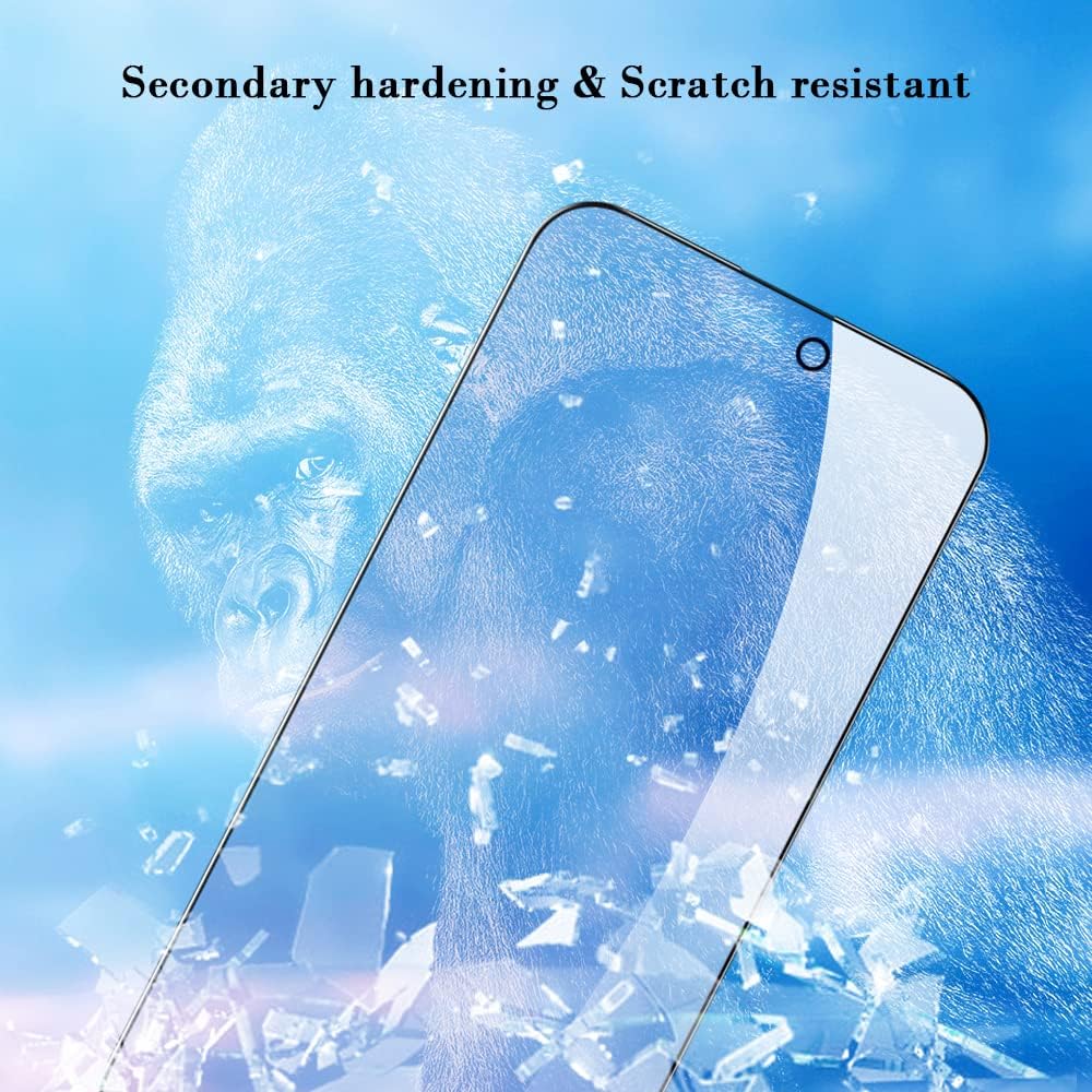 PERFECTSIGHT Sapphire Anti Blue Light Screen Protector Designed for iPhone 14 Pro Max - Eye Protection Diamond Hard Tempered Glass - HD Clear Military Grade Shatterproof Easy Installation (6.7 inch)