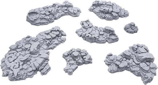 EnderToys Grotto Floors by Printable Scenery, 3D Printed Tabletop RPG Scenery and Wargame Terrain 28mm Miniatures