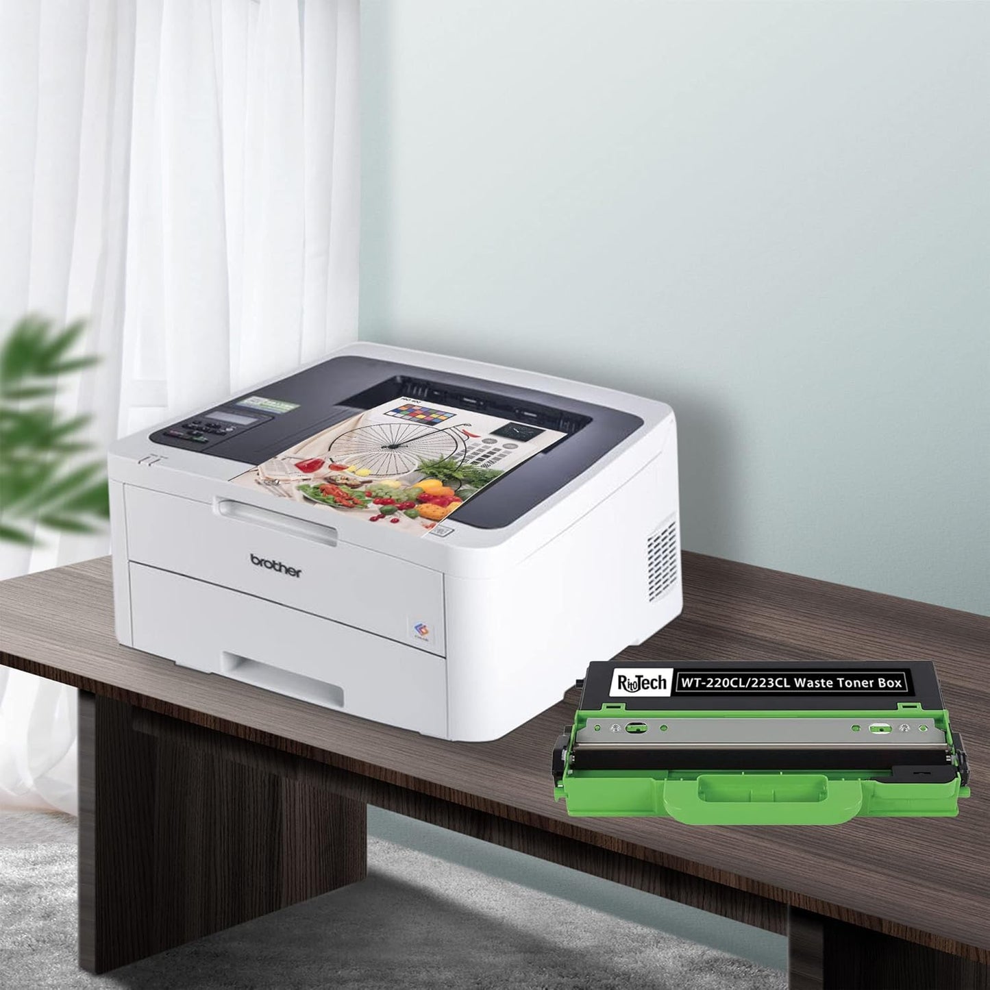 1 Pack Compatible for Brother WT-220CL Waste Toner Box WT-223CL Waste Toner Box Works with MCF-9340CDW HL-3140CW 3170CDW L3210CW L3230CDW L3270CDW 9130CW L3290CDW MFC-L3710CW L3770CDW (Black)