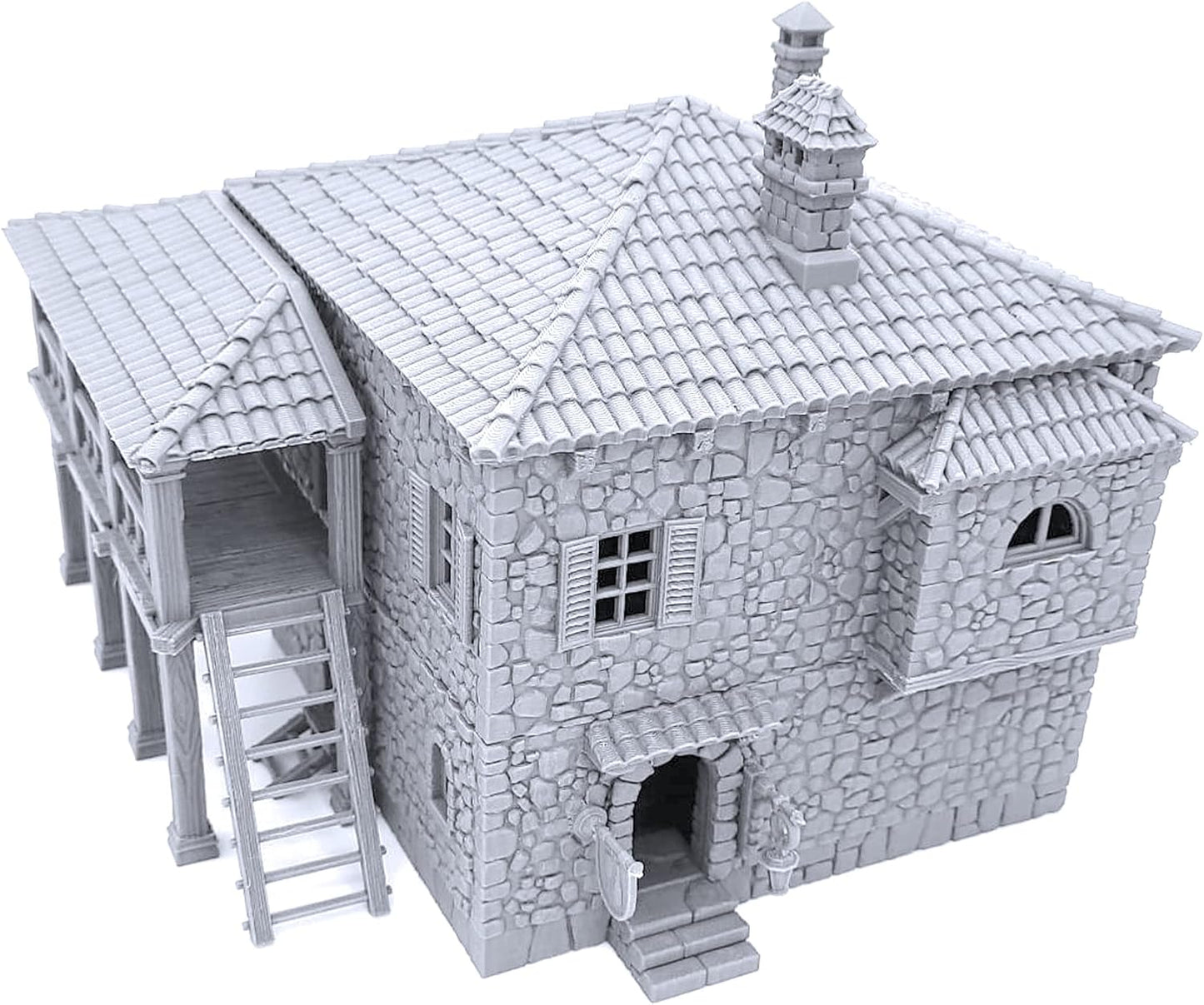 Port Tavern by Printable Scenery, 3D Printed Tabletop RPG Scenery and Wargame Terrain 28mm Miniatures