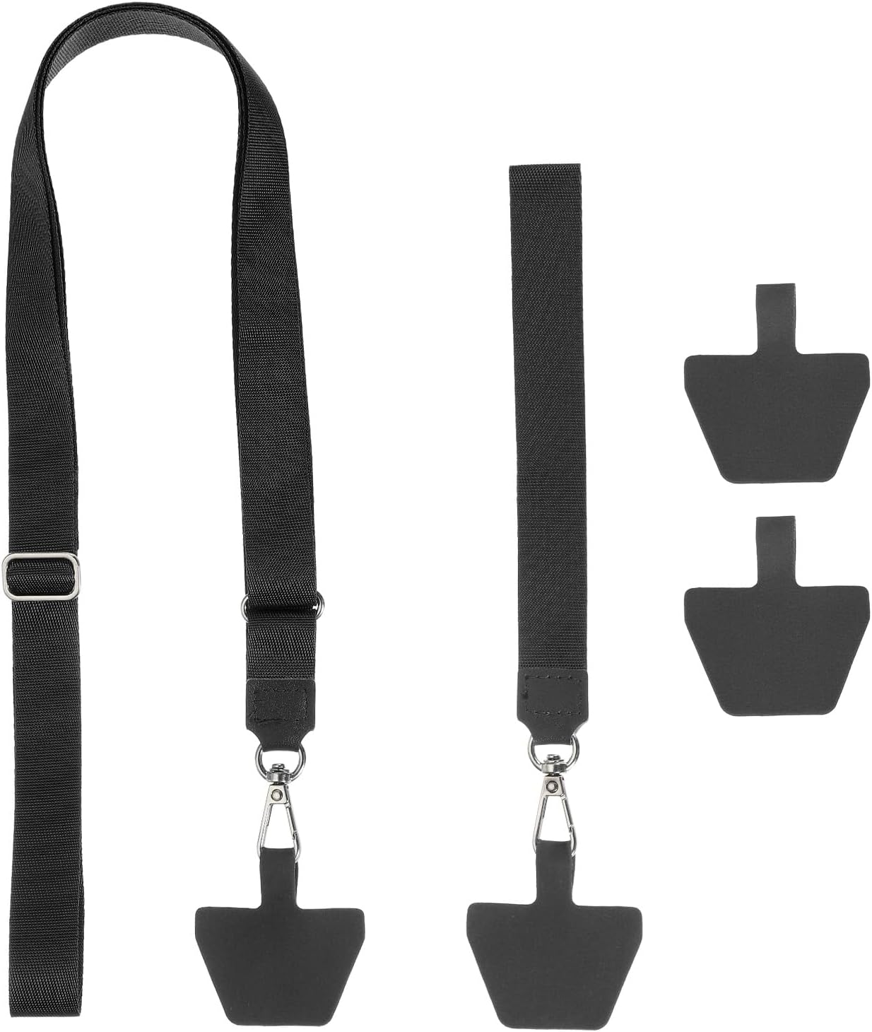 PATIKIL Smart Phone Lanyard with Wrist Strap and Patches for Most Smartphones ID Badges Keychain